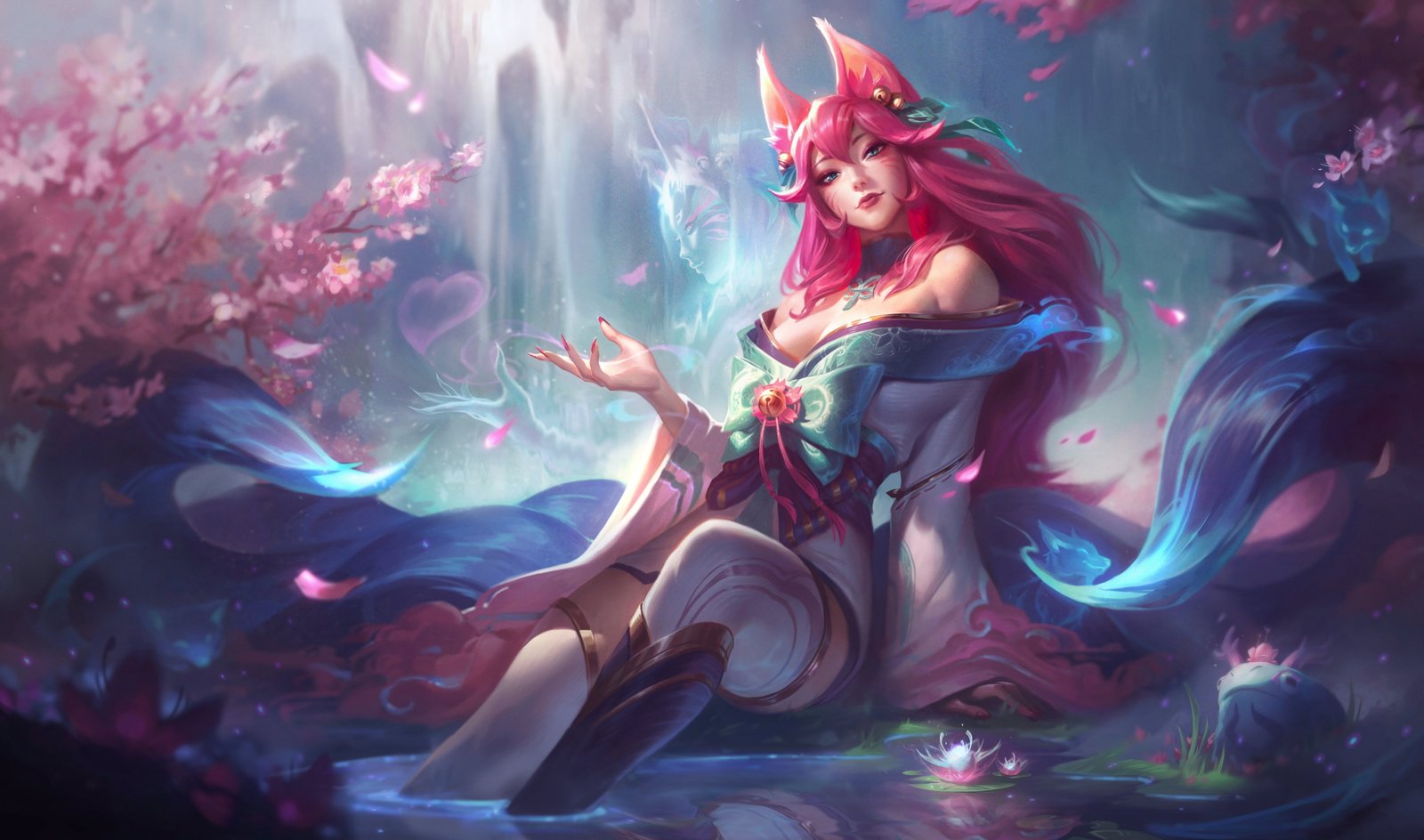 spirit blossom Ahri League of Legends Riot Games 54 2k 4k