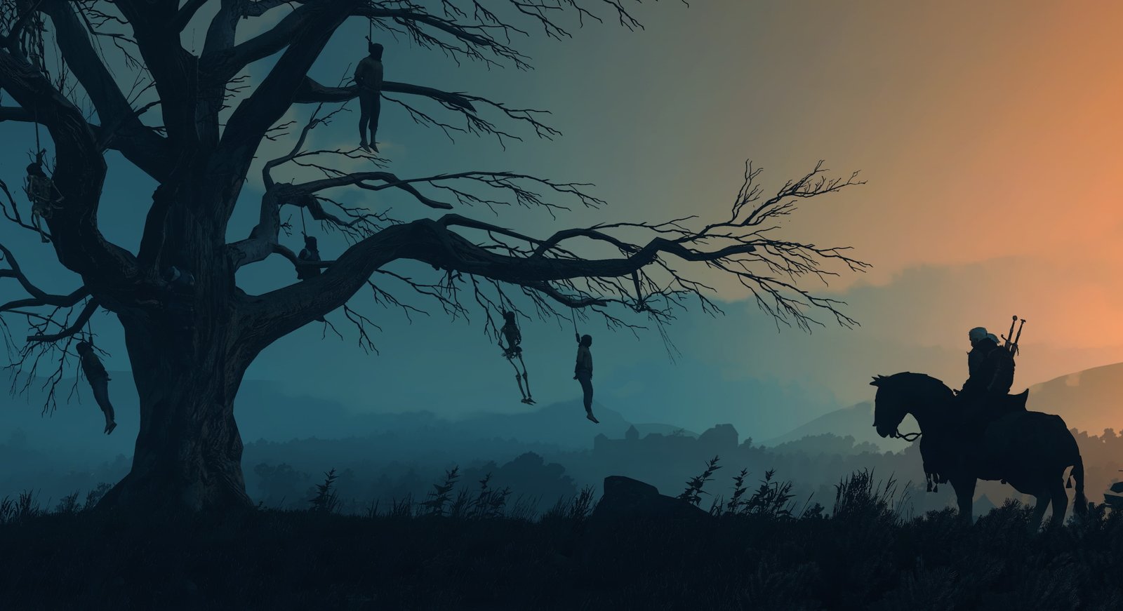 tree The Witcher Geralt 3 Wild Hunt 2k 4k