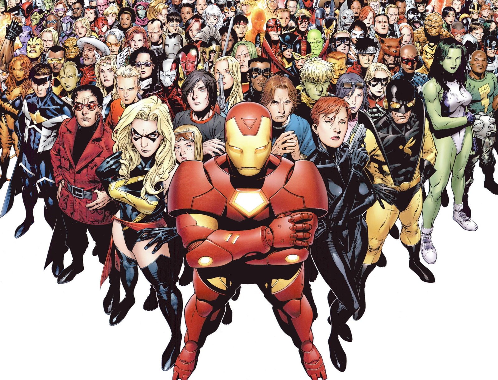 Iron Man illustration Marvel Comics superhero She Hulk The Vision 2k