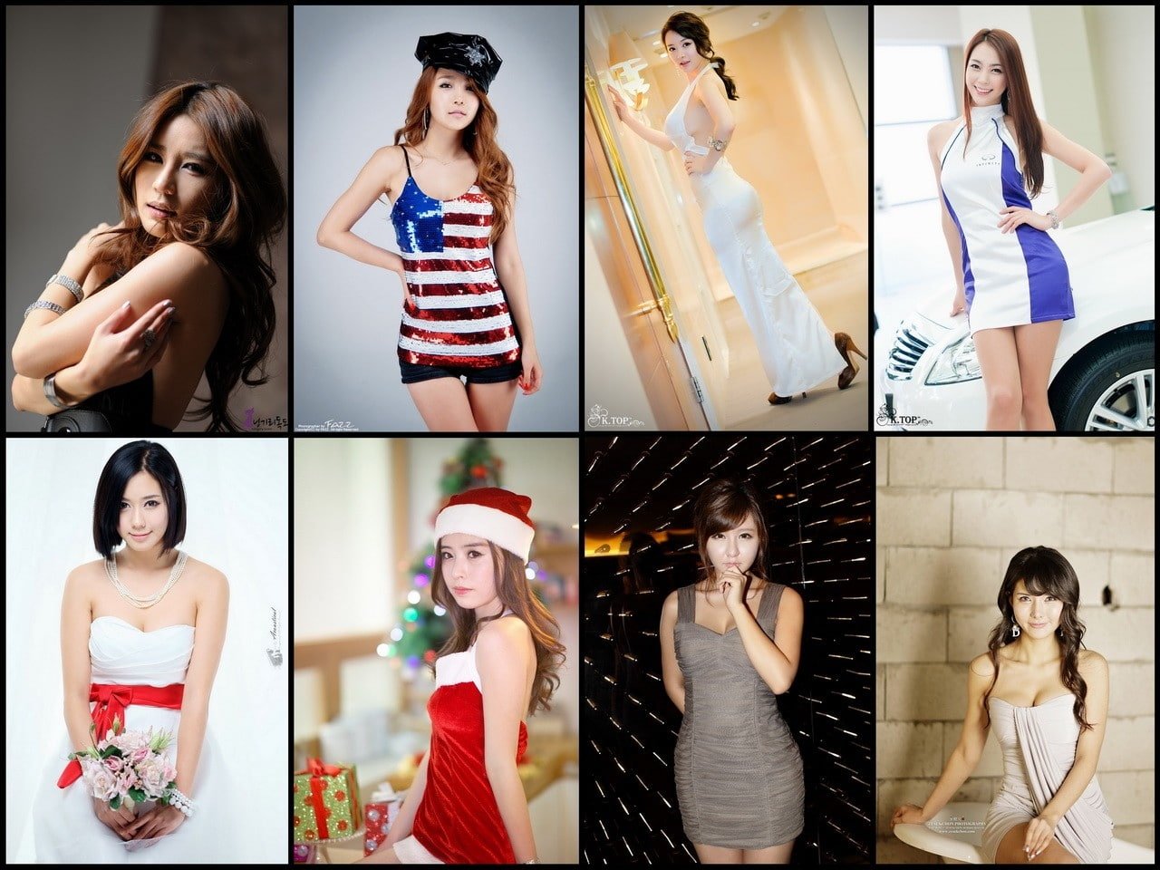 brunettes legs women models asians korean collage kim ha yul ryu ji hye bangs compilation People leg HD Art