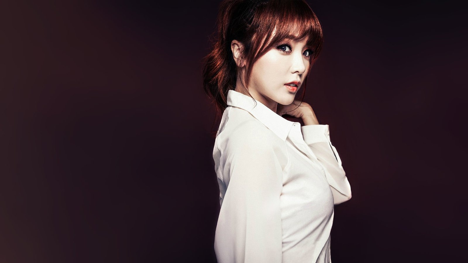 women s white dress shirt Hong Jin Young K pop Asian Korean 2k