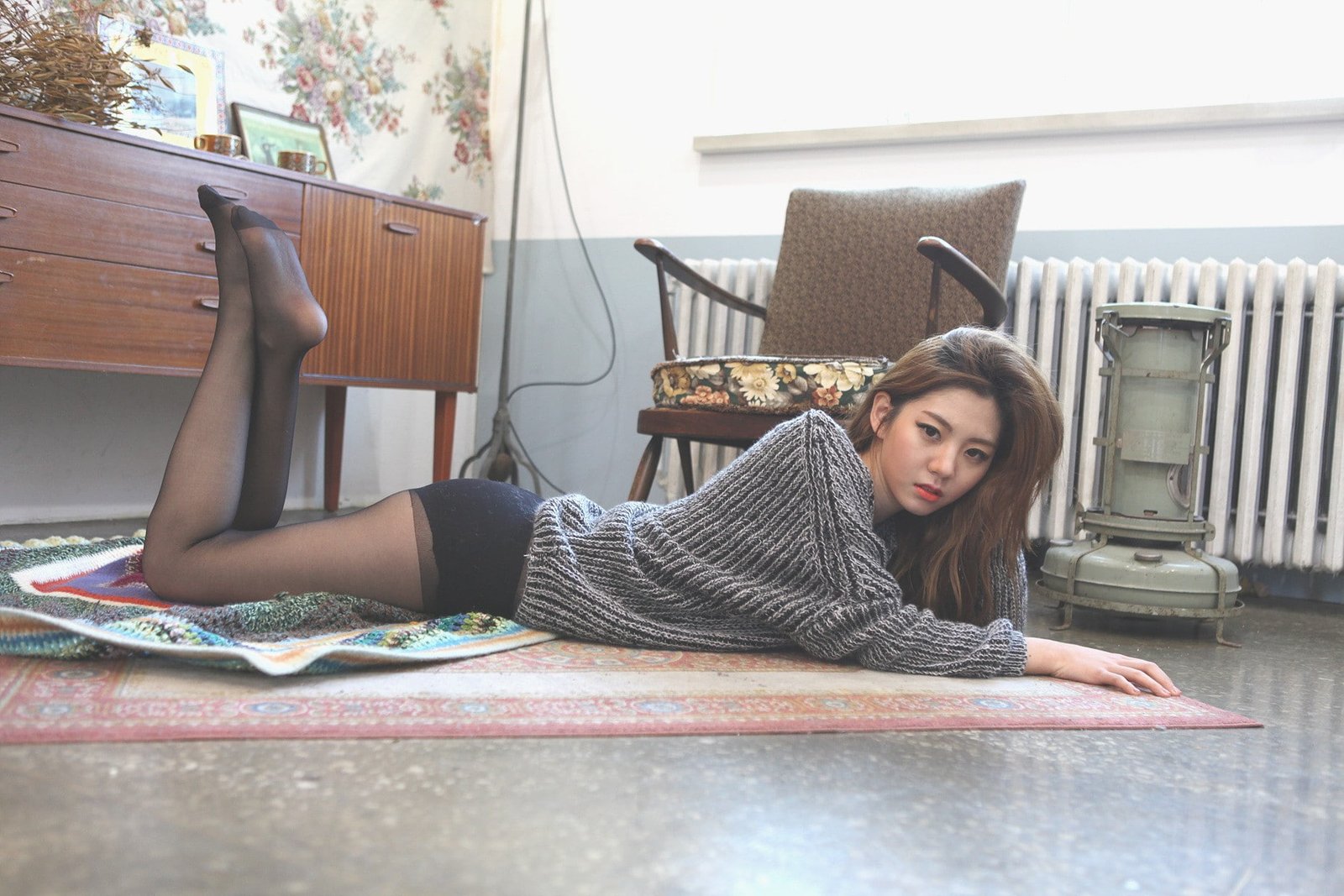 chae eun korean asian women one person lying down lifestyles 2k