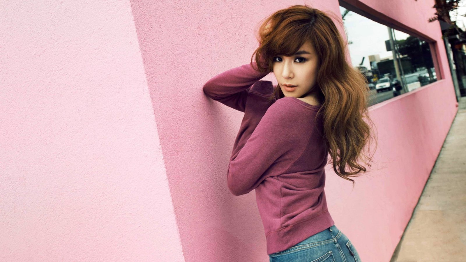 musician women outdoors urban Asian singer SNSD Girls Generation Korean Tiffany model 2k