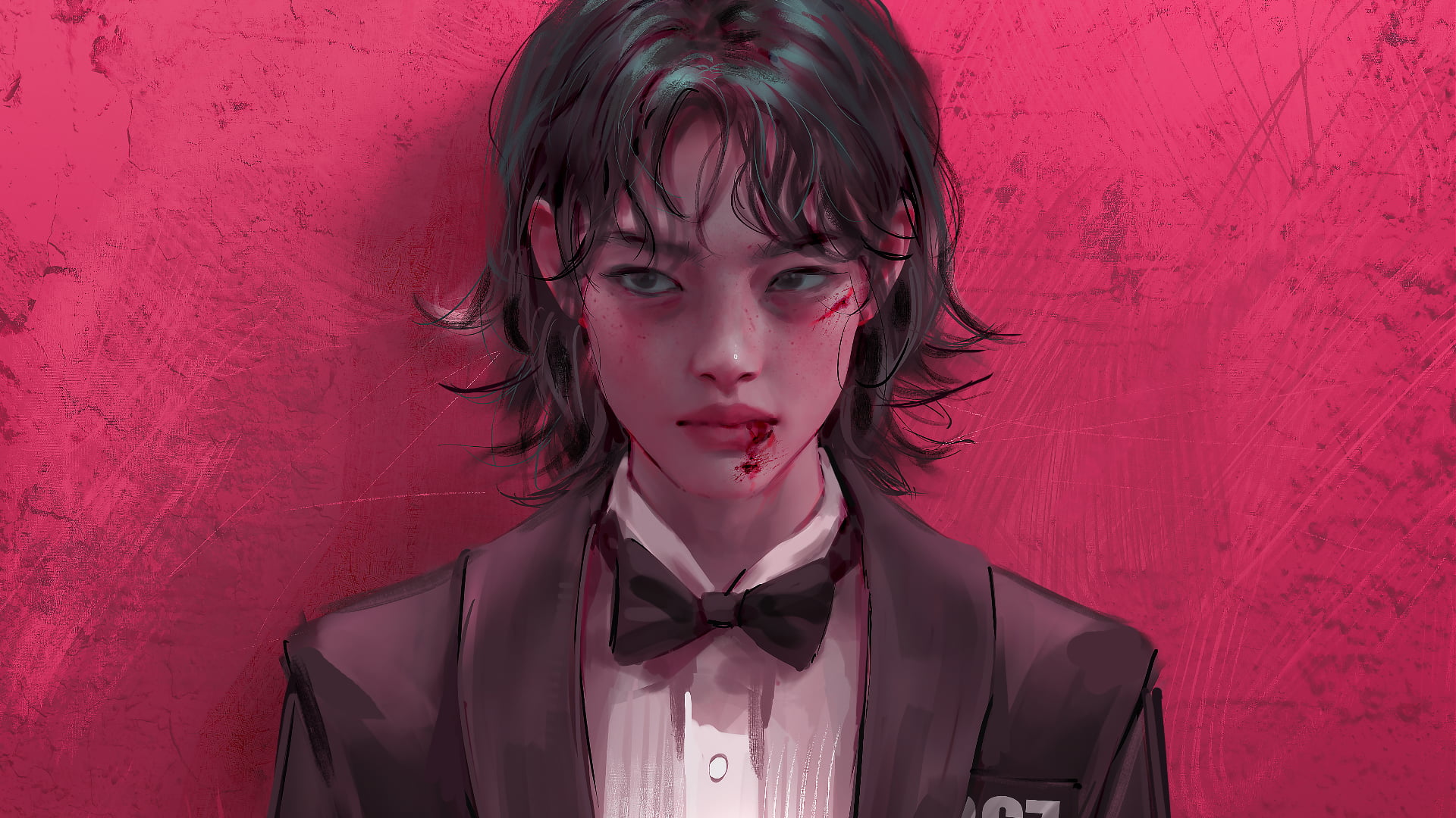 Squid Game Jung Hoyeon Kang Sae byeok Korean digital art 2k