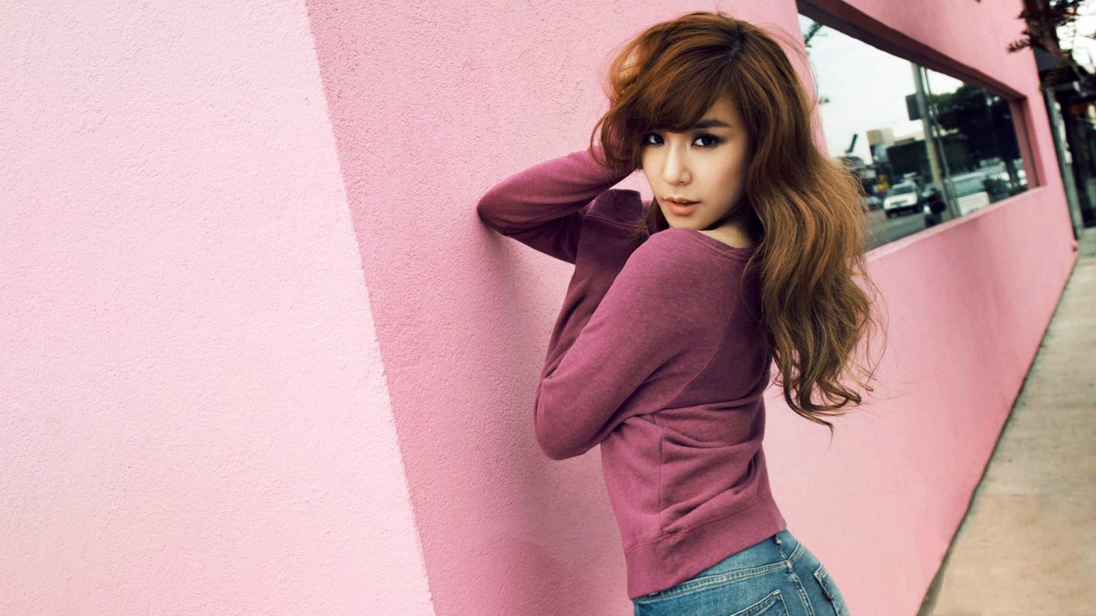 women s purple long sleeved shirt SNSD Girls Generation Asian 2k