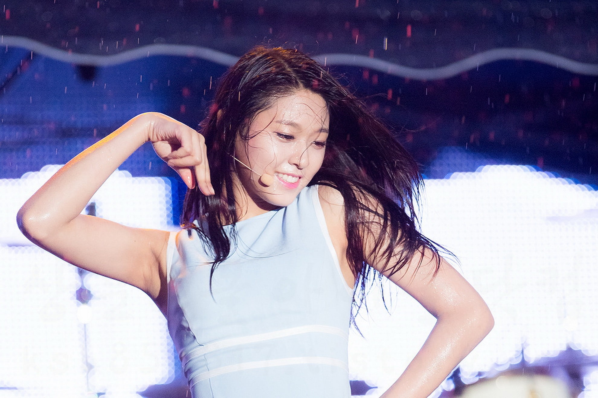 Seolhyun AOA wet hair brunette Asian Korean singer K pop 2k