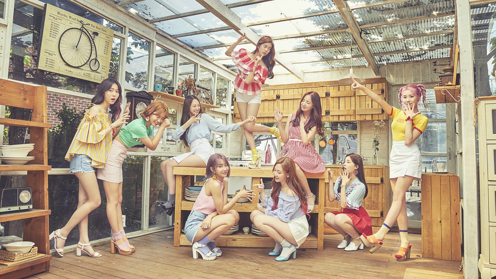 K pop Momoland Korean Asian women singer group of people 2k