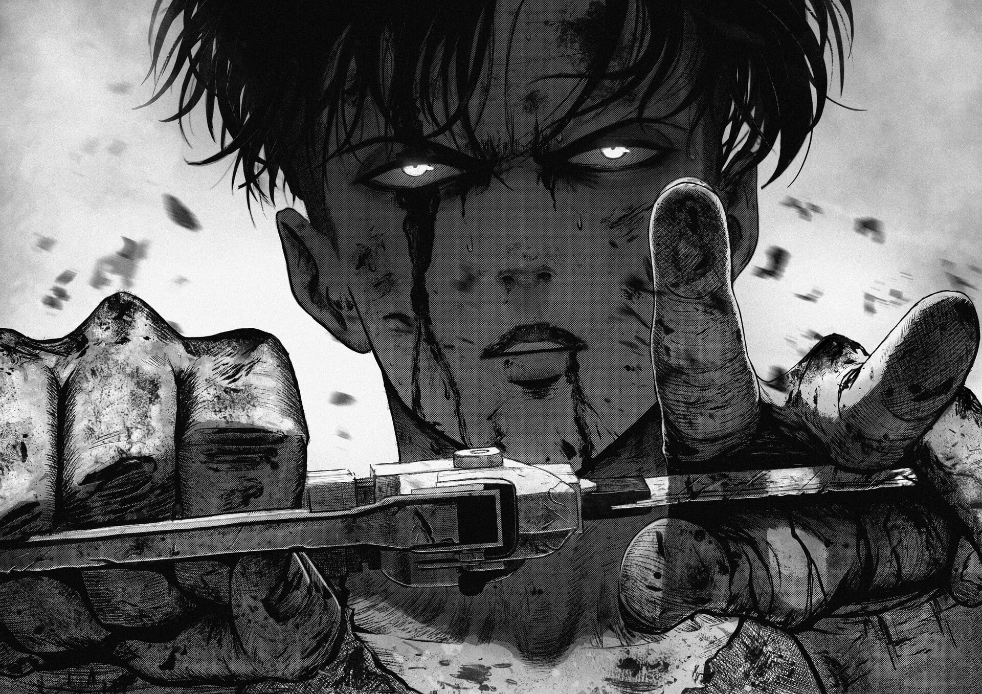 Anime Attack On Titan Levi Ackerman Shingeki No Kyojin 2k