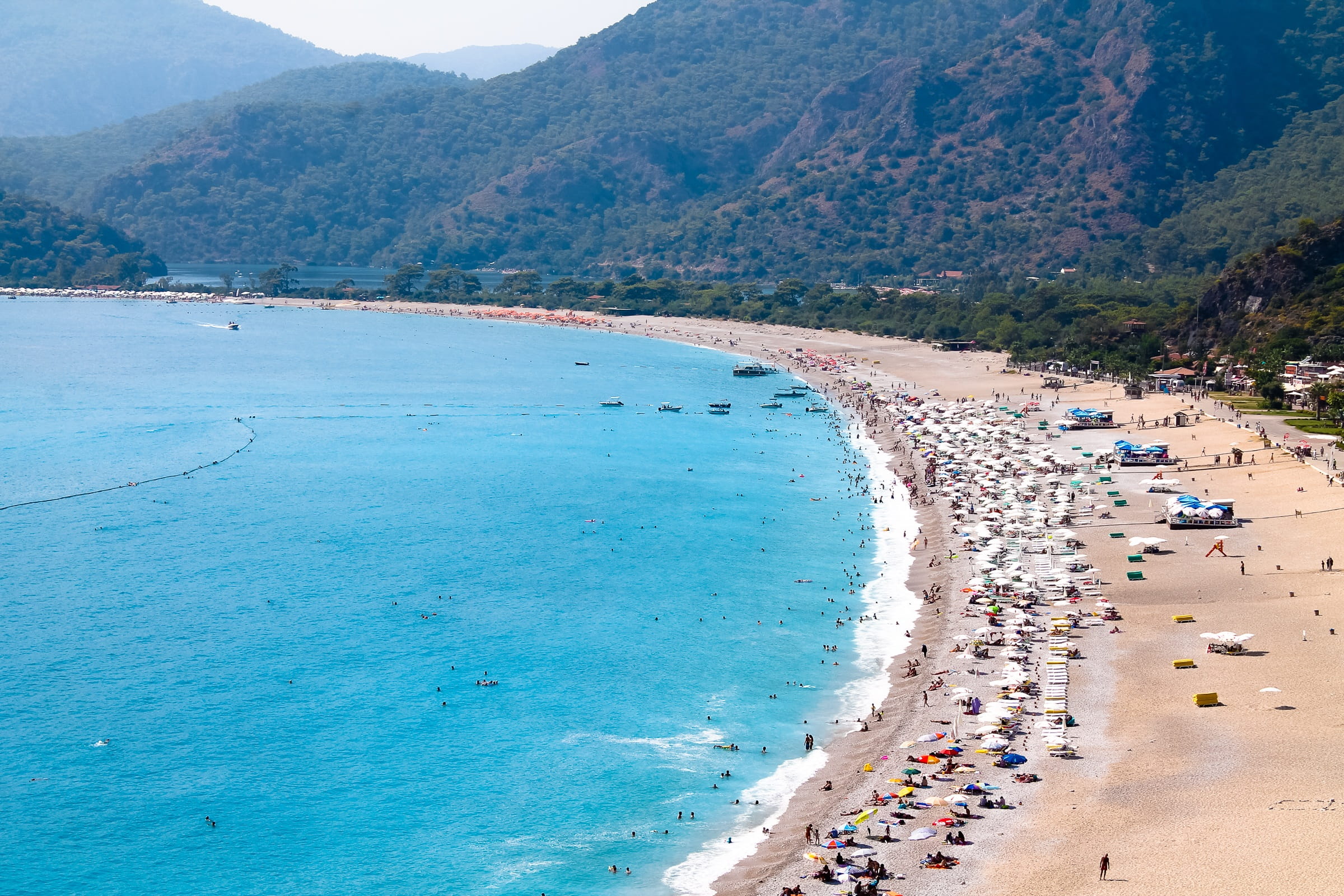 aerial photography of beachside Oludeniz Fethiye Dead Sea 2k