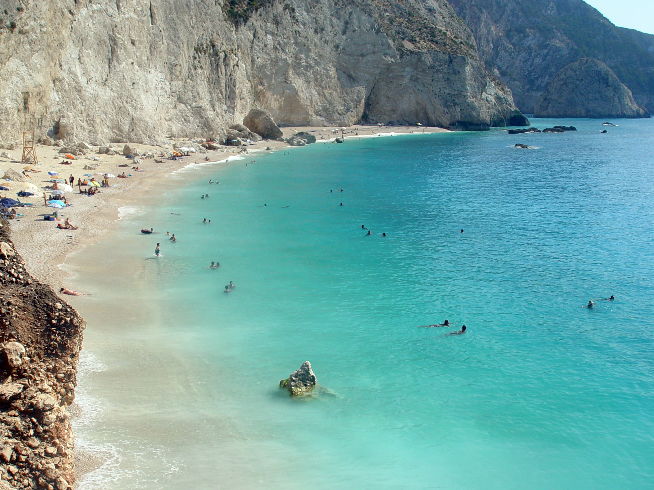 calm body of water Porto Katsiki Lefkada Greece sea beauty in nature 2k