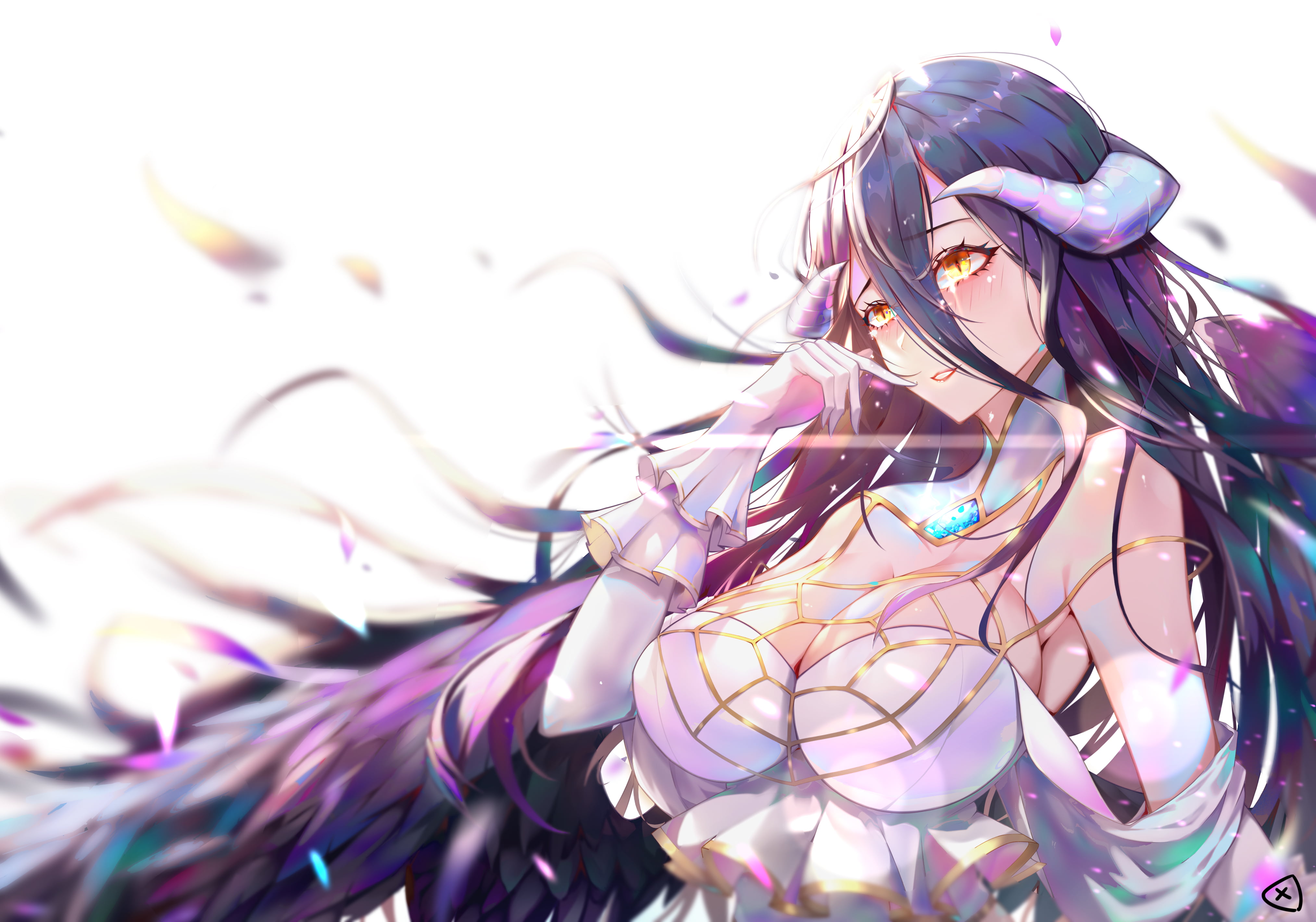 Albedo OverLord Overlord anime girls fantasy girl 2k 4k