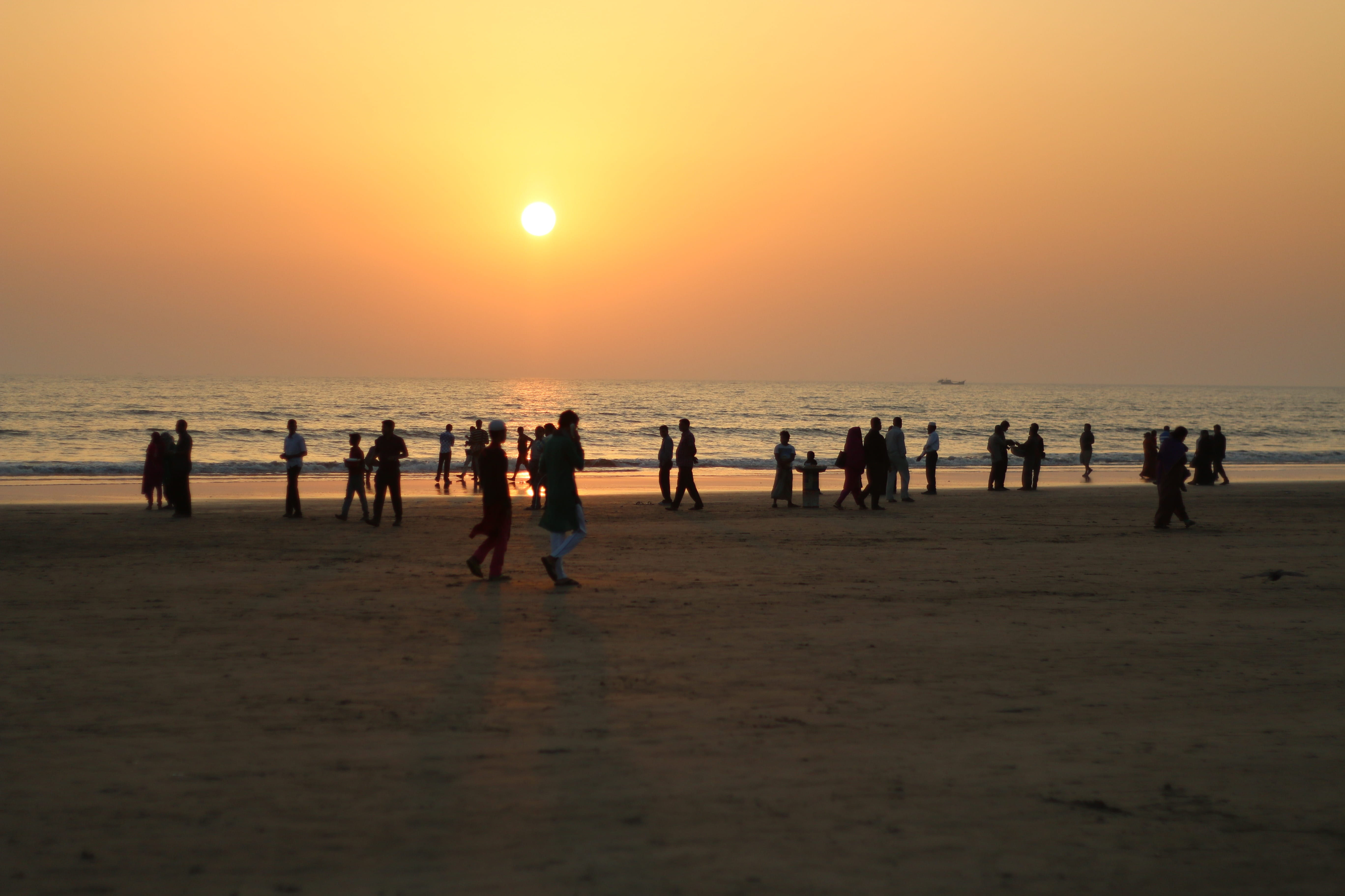 cox s bazar sunset beach bangladesh chittagong sea water 2k 4k 5k