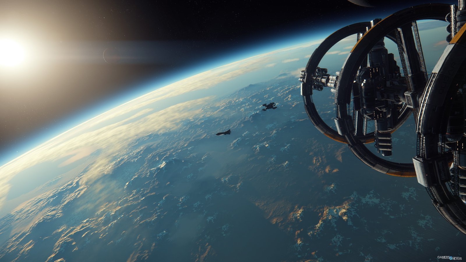 black spaceship science fiction Star Citizen video games PC gaming 2k 4k