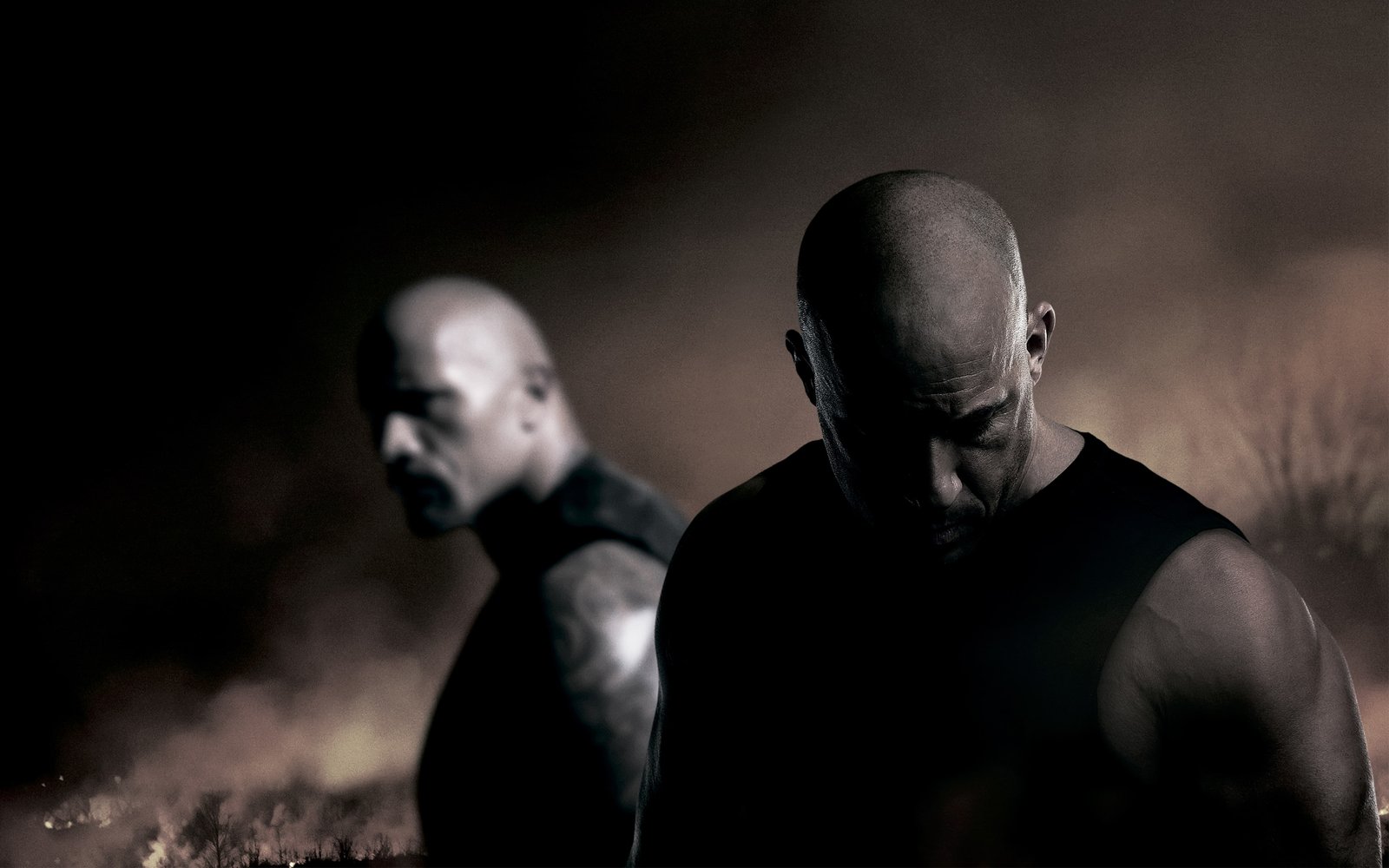 Dom Hobbs The Fate of the Furious men two people front view 2k 4k