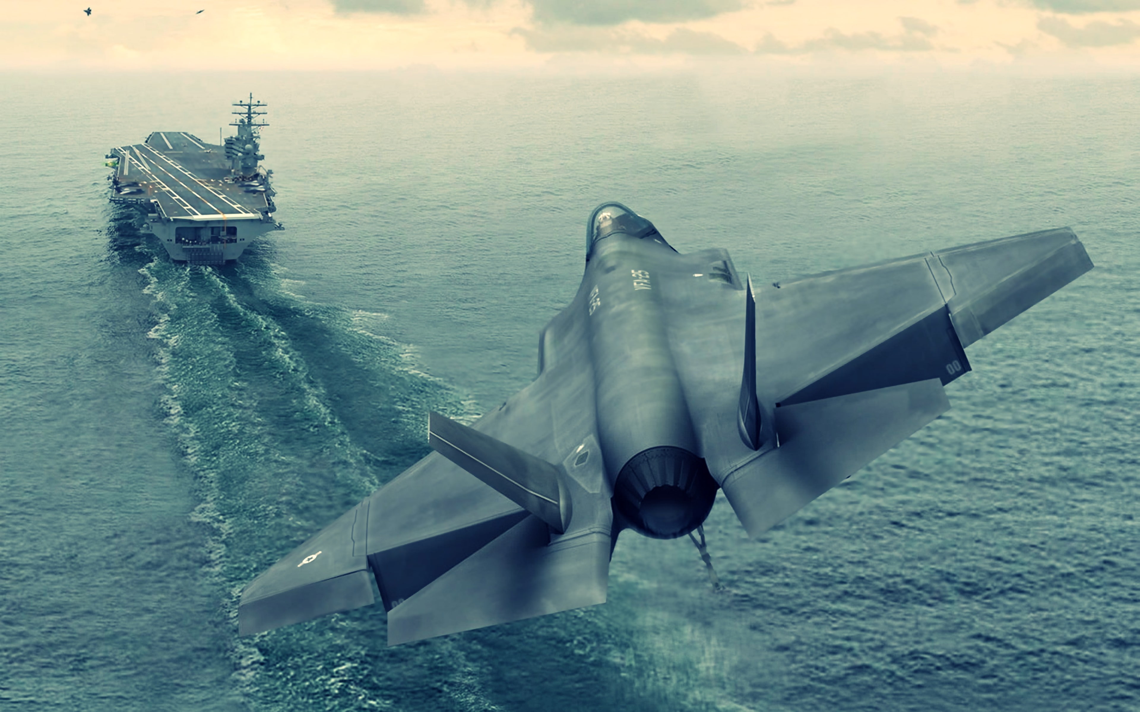 Lockheed Martin F 35 Lightning II military aircraft carrier 2k 4k