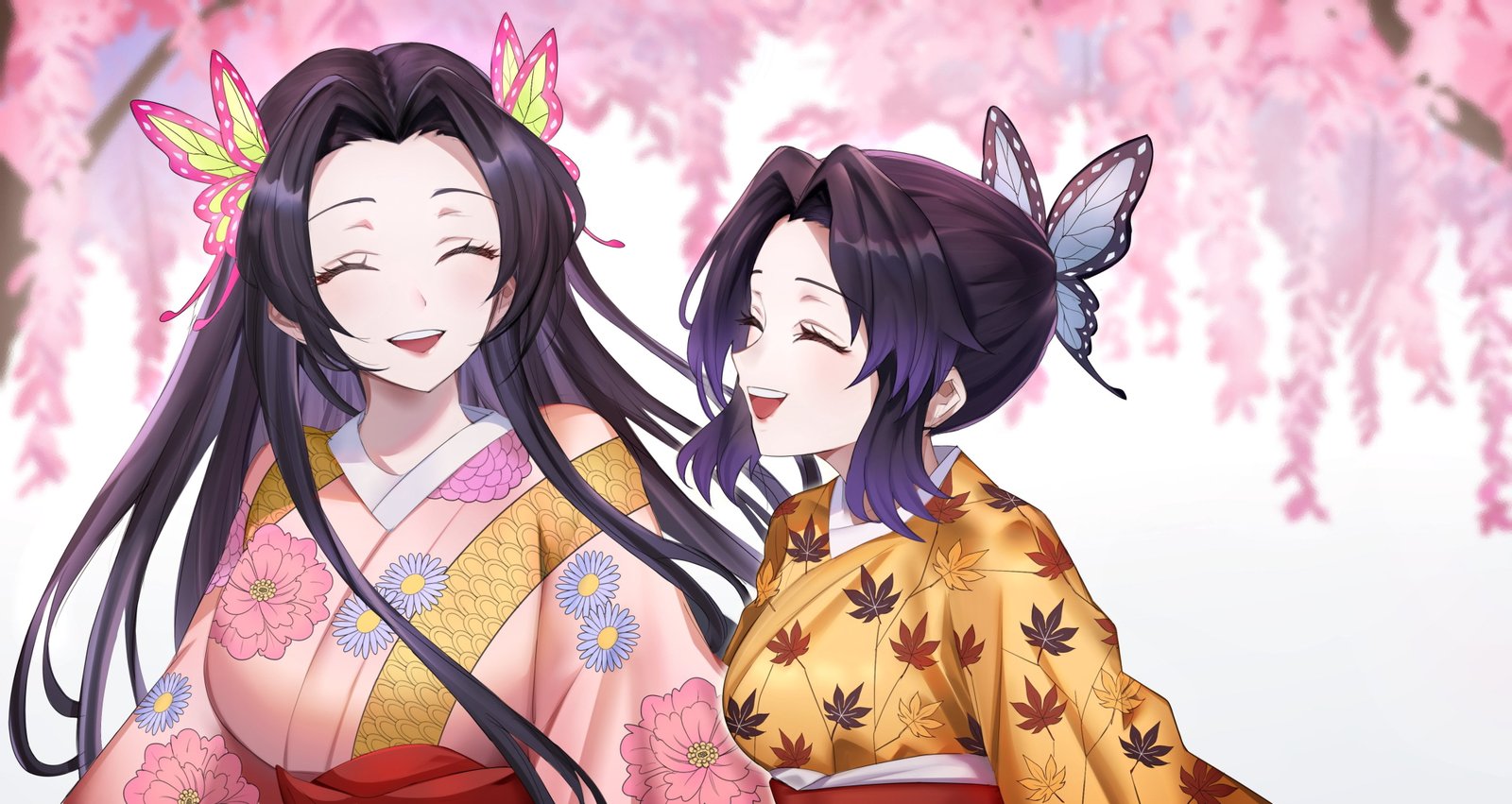 anime girls Kimetsu no Yaiba Kochou Shinobu Kanae 2k 4k
