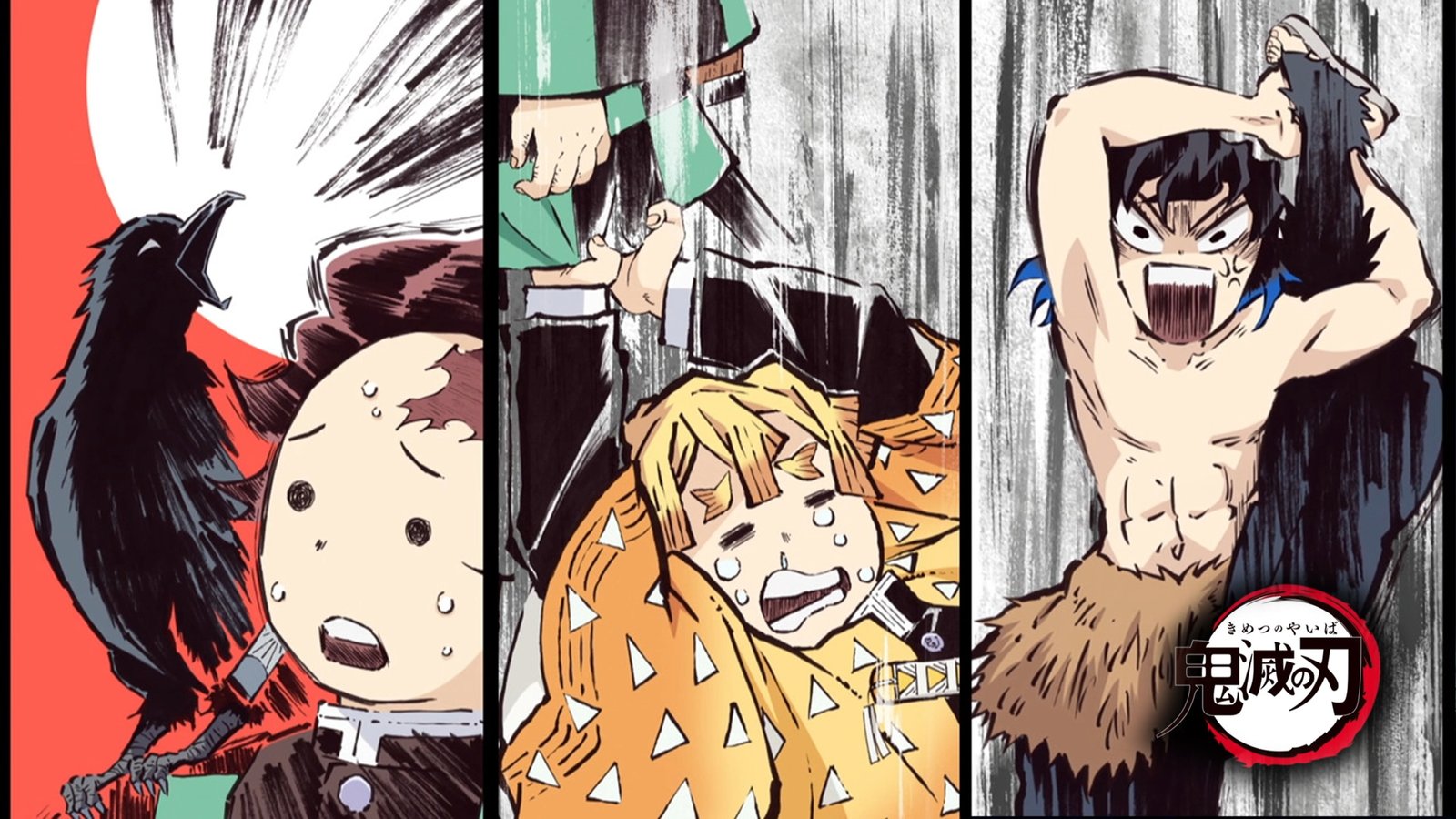 Anime Demon Slayer Kimetsu no Yaiba Inosuke Hashibira Tanjirou Kamado 2k 4k