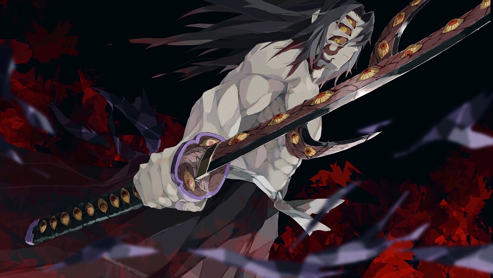 Anime Demon Slayer Kimetsu no Yaiba Kokushibou 2k 4k 5k