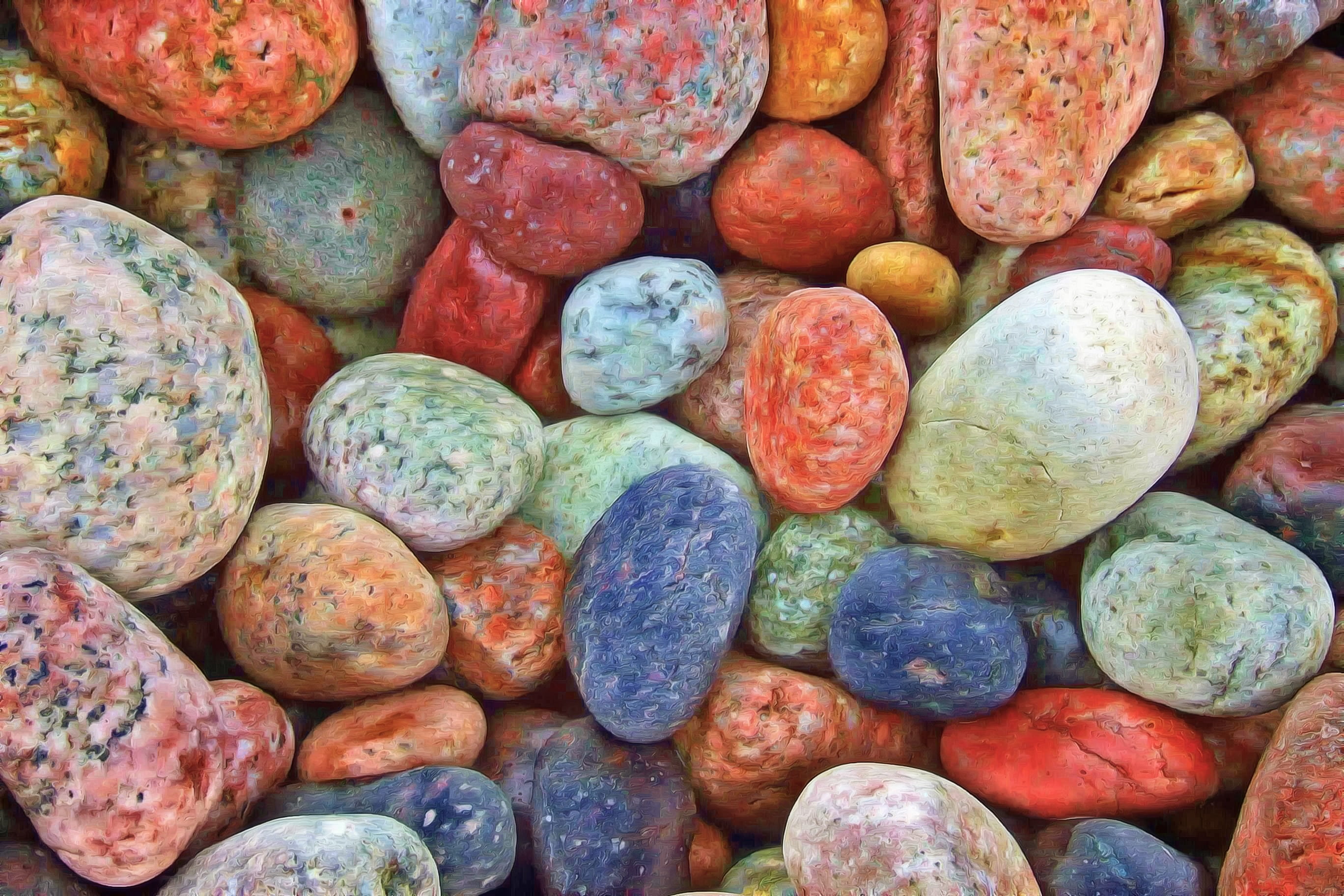 assorted color stones rocks pebbles tranquil zen balance 2k
