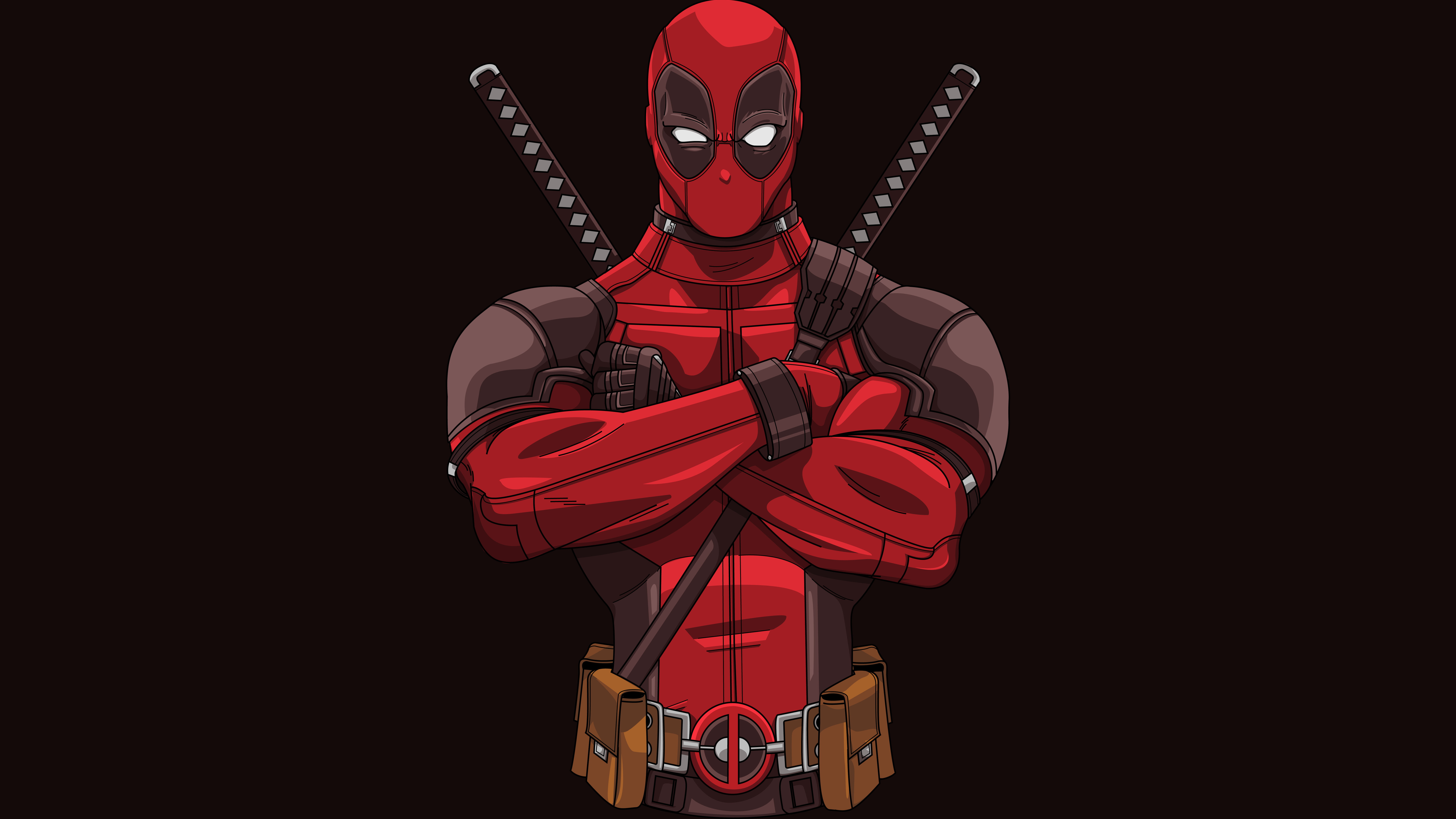 Deadpool Artwork Minimal 2k 4k 5k 8k