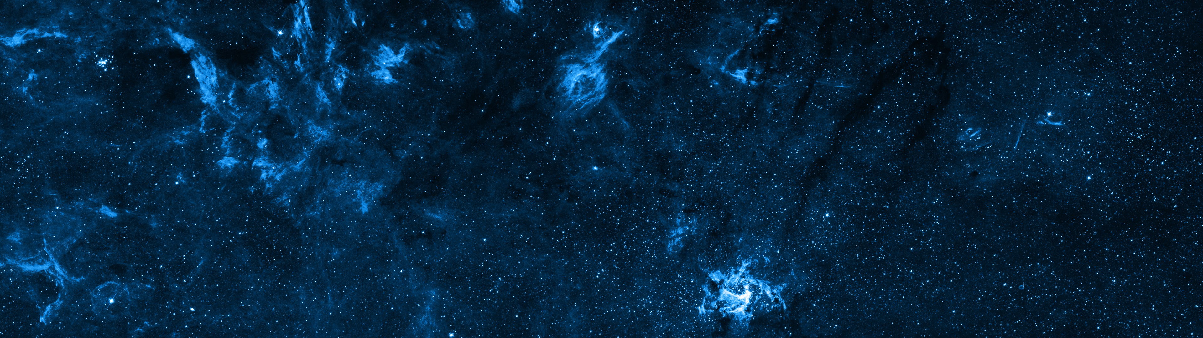 galaxy digital wallpaper multiple display space stars colorful 2k 4k