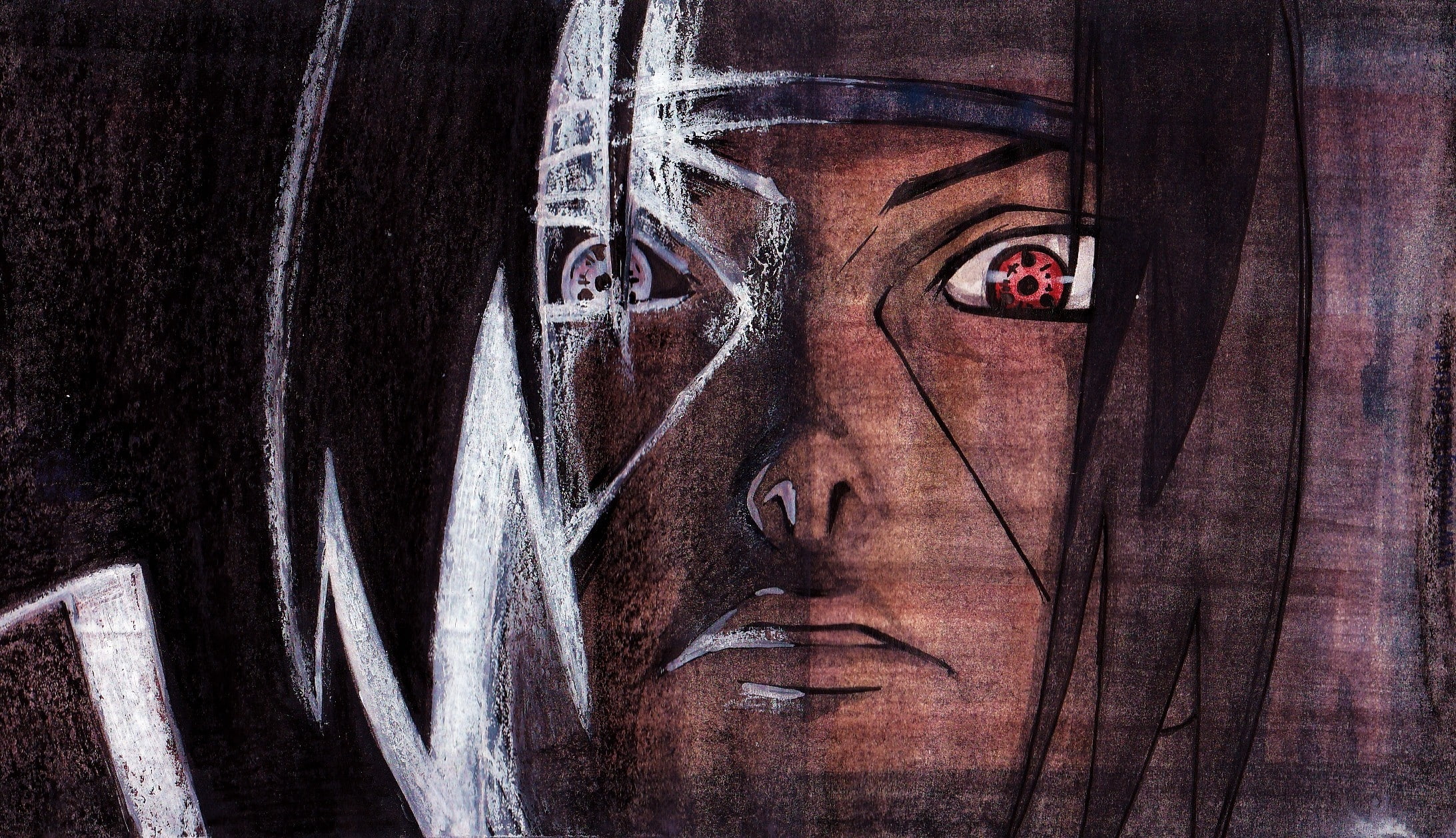 naruto shippuden uchiha itachi sharingan fan art Anime Naruto HD Art 2k