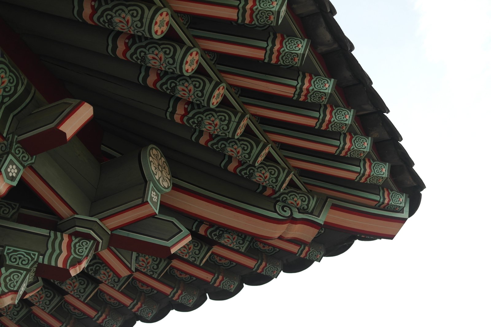 roof mono traditional hanok korean glyph pattern 2k 4k 5k