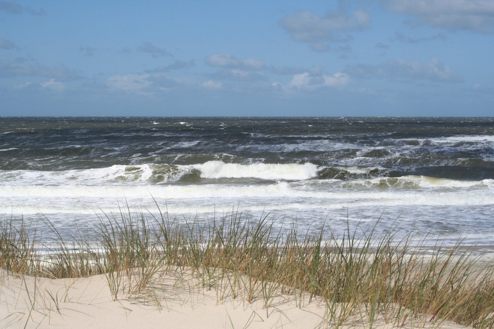 sylt beach north sea sand landscape water coast sky 2k
