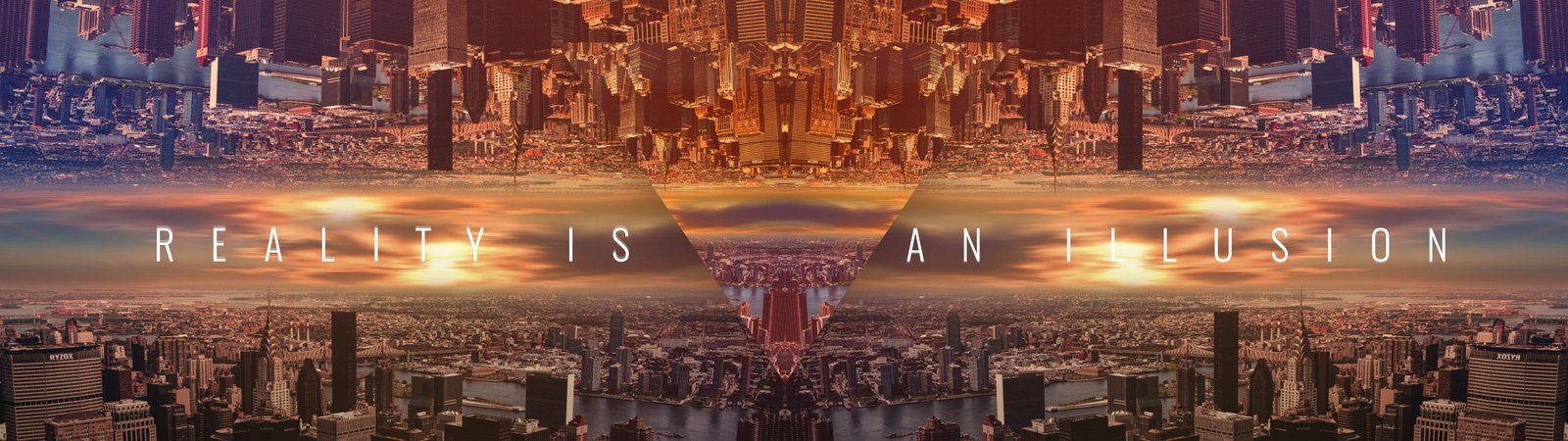 abstract city illusion alternate reality ultrawide 2k 4k