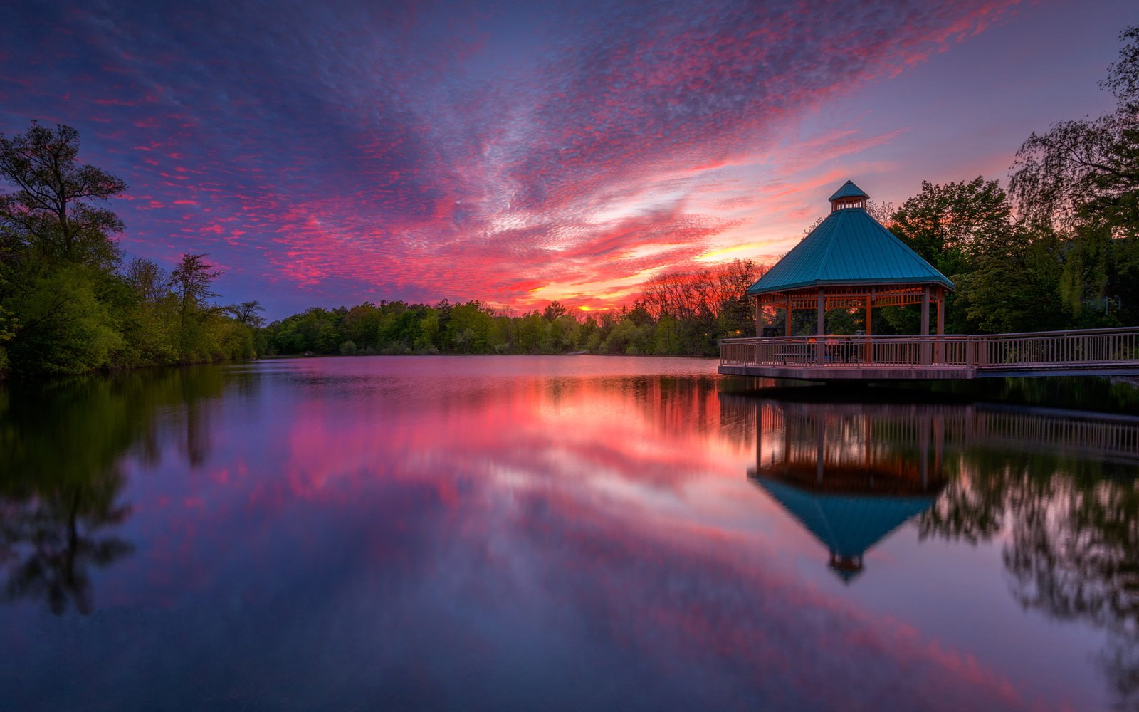 Centennial Park In Milton Ontario Canada Landscape Nature Sunset Dusk Reflection Best Hd Desktop Wallpapers For Tablets And Mobile Phones 2k 4k