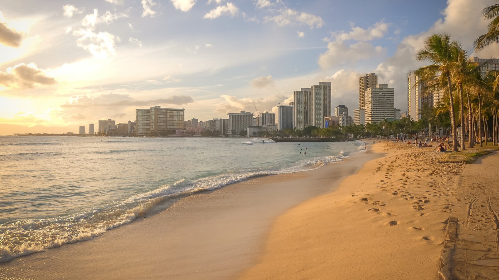 daytime oahu united states hawaii honolulu cityscape morning 2k 4k