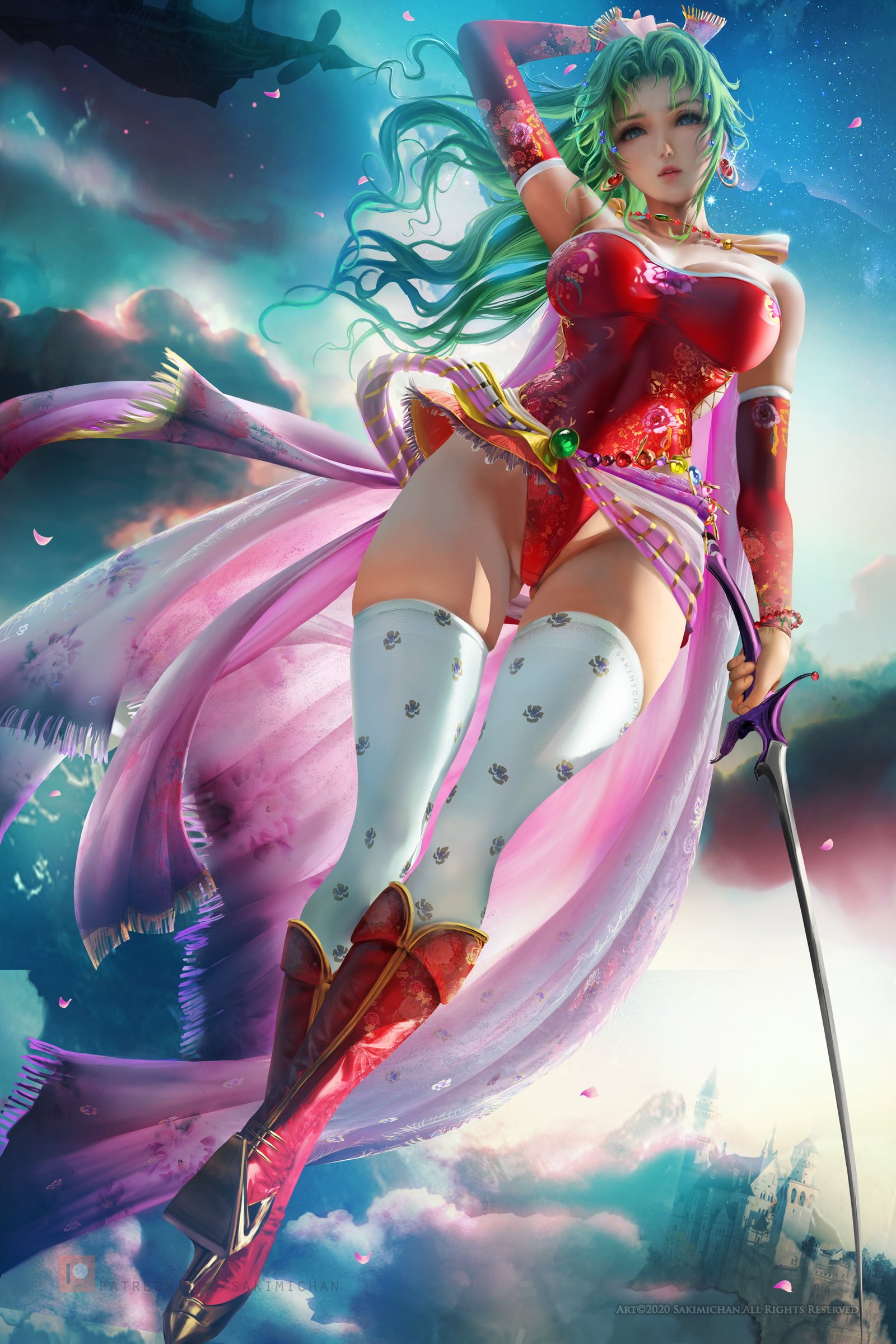 illustration artwork digital art fan drawing Sakimichan 2k