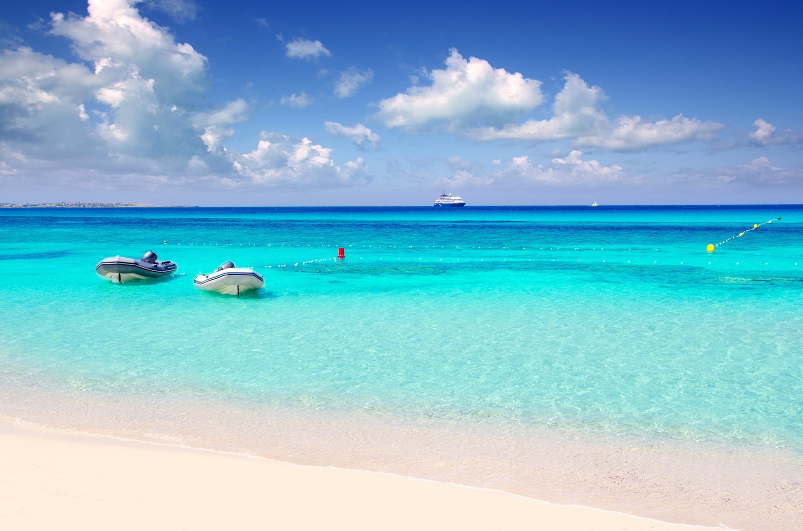 playa de ses illetes best download sea water sky horizon over 2k 4k