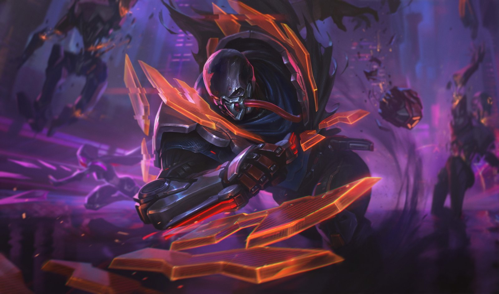 PROJECT Pyke league of Legends futuristic skin robot 2k 4k