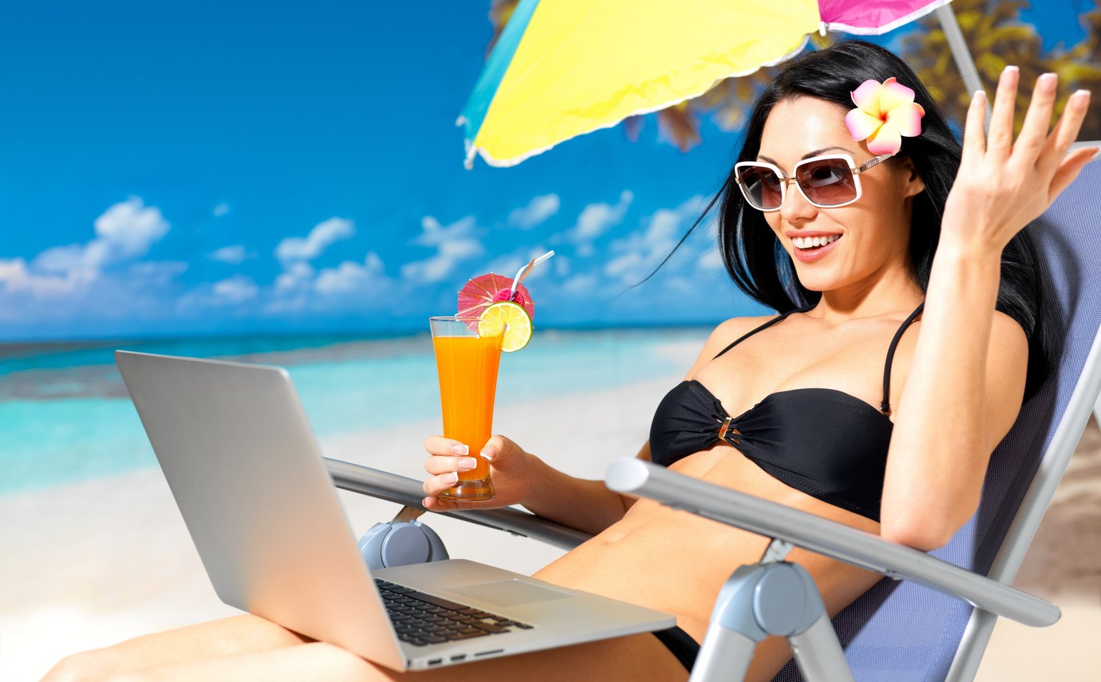 Summer Girl At The Beach women s black bikinis Girls Seasons 2k 4k 5k