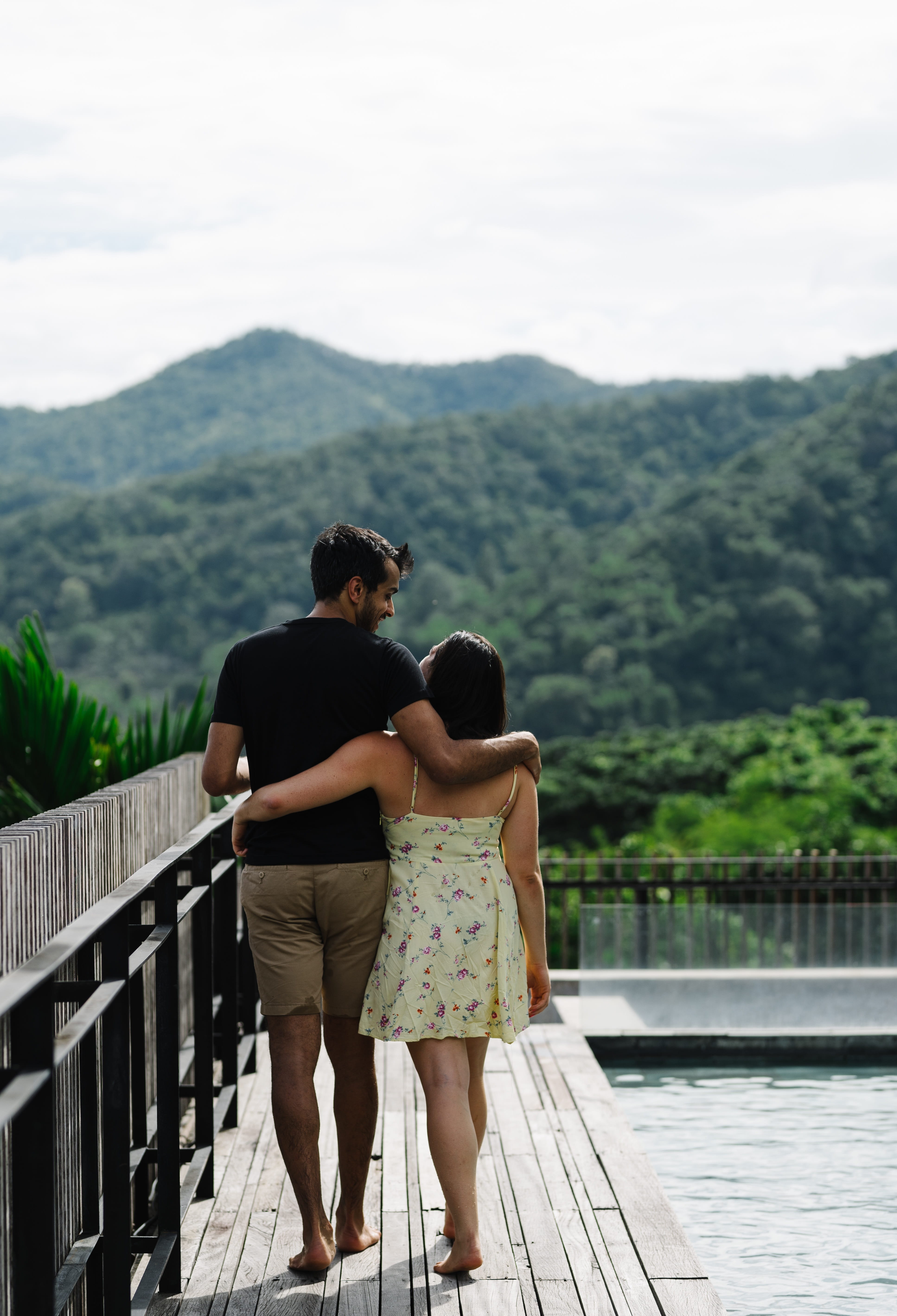 team building indian wedding couple romance mountains scenery 2k 4k