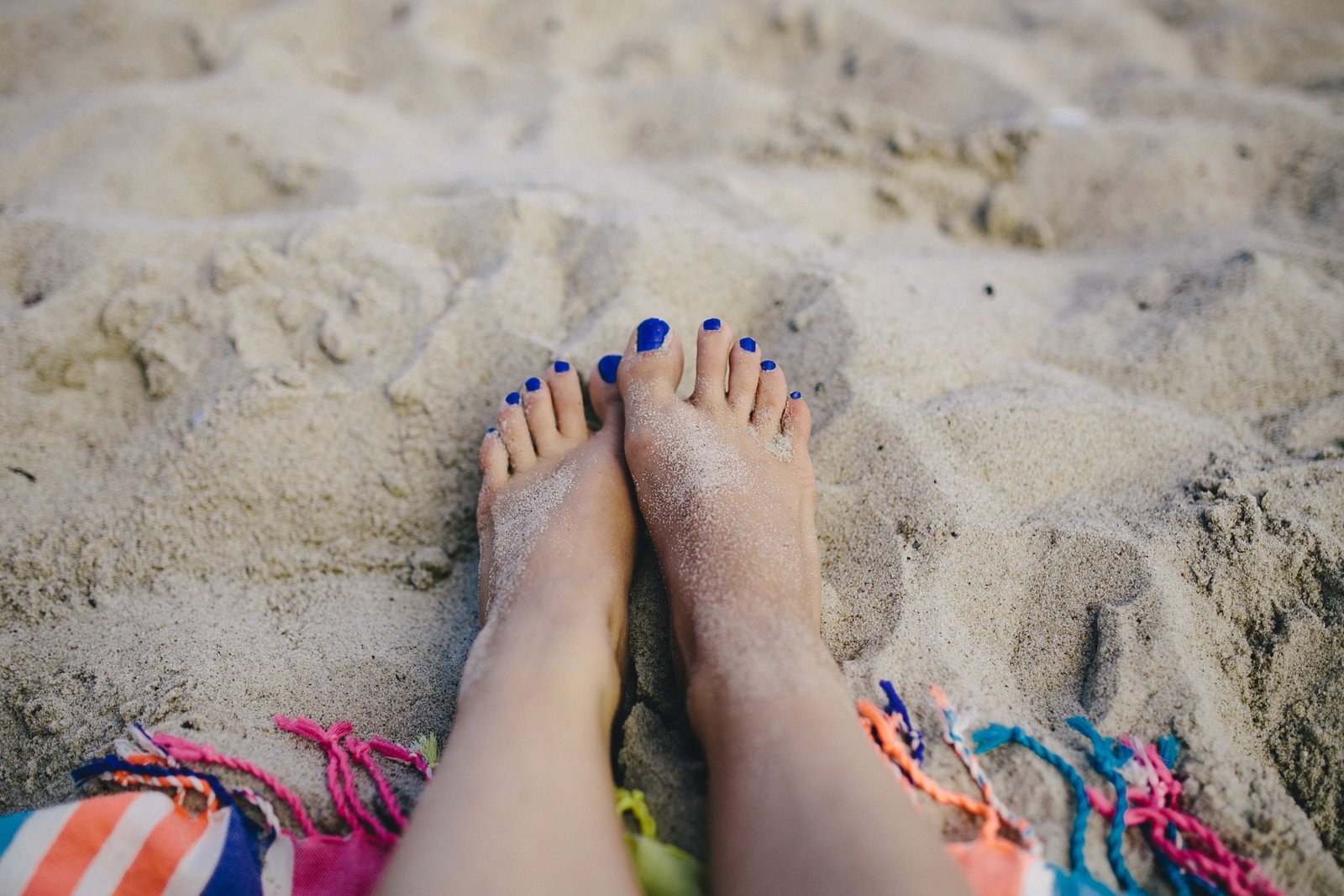Together at the beach female foot girl sand summer woman 2k 4k
