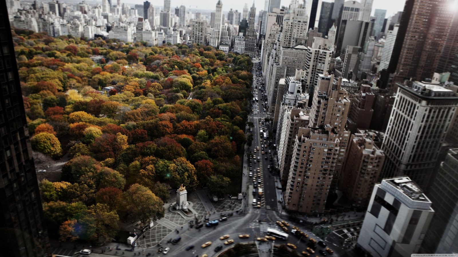 Central Park New York photo buildings aerial photography architecture 2k 4k