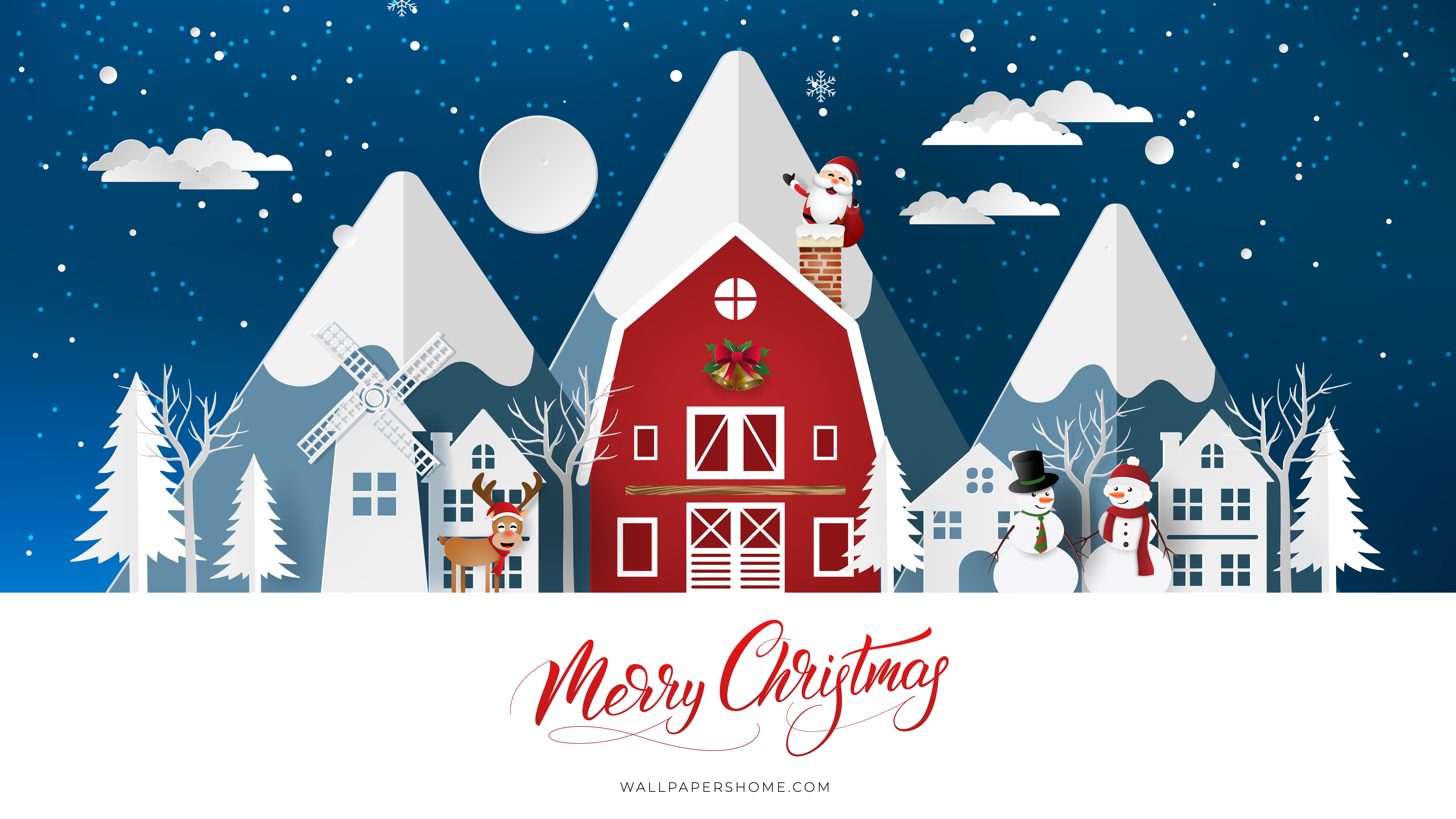 Christmas New Year poster 2k 4k 5k 8k