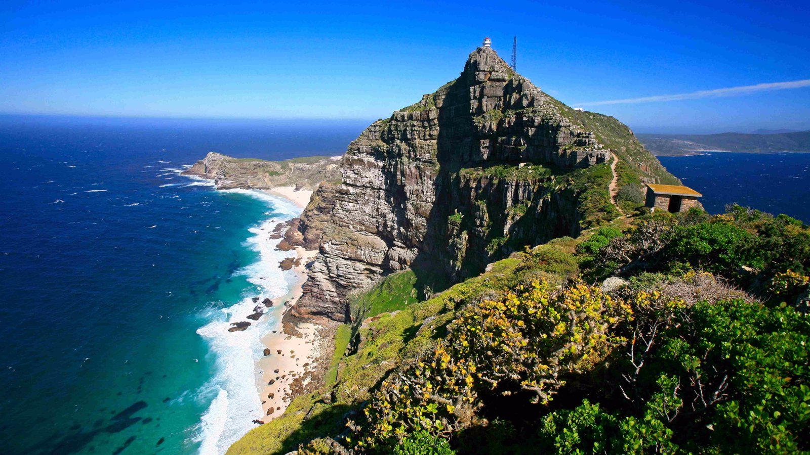 cliff cape peninsula south africa point of good hope 2k 4k