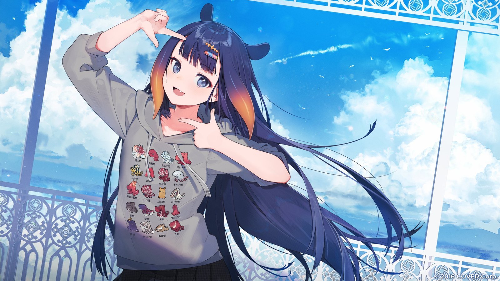 Hololive Ninomae Ina nis anime girls Virtual Youtuber 2k 4k