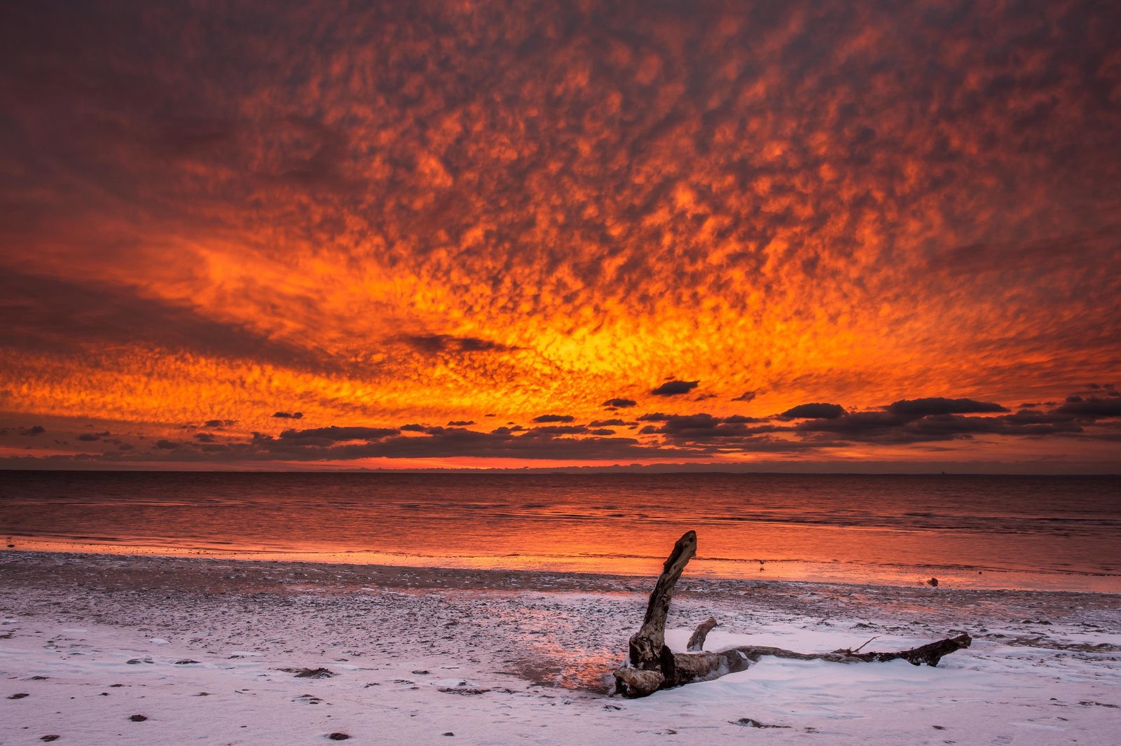 landscape beach sky sunset water orange color sea beauty in nature 2k 4k
