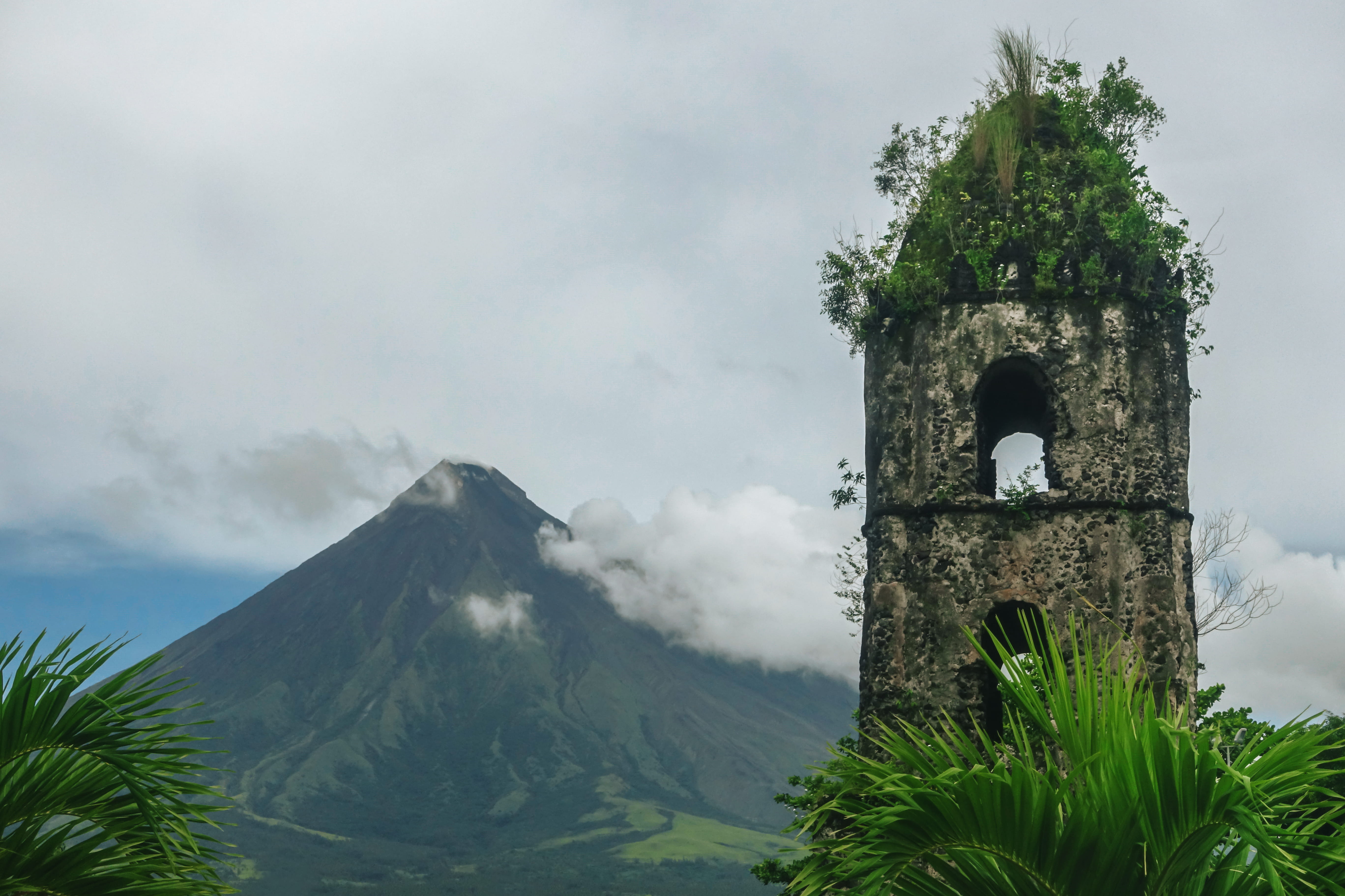 nature outdoors mountain legazpi tower architecture building 2k 4k 5k