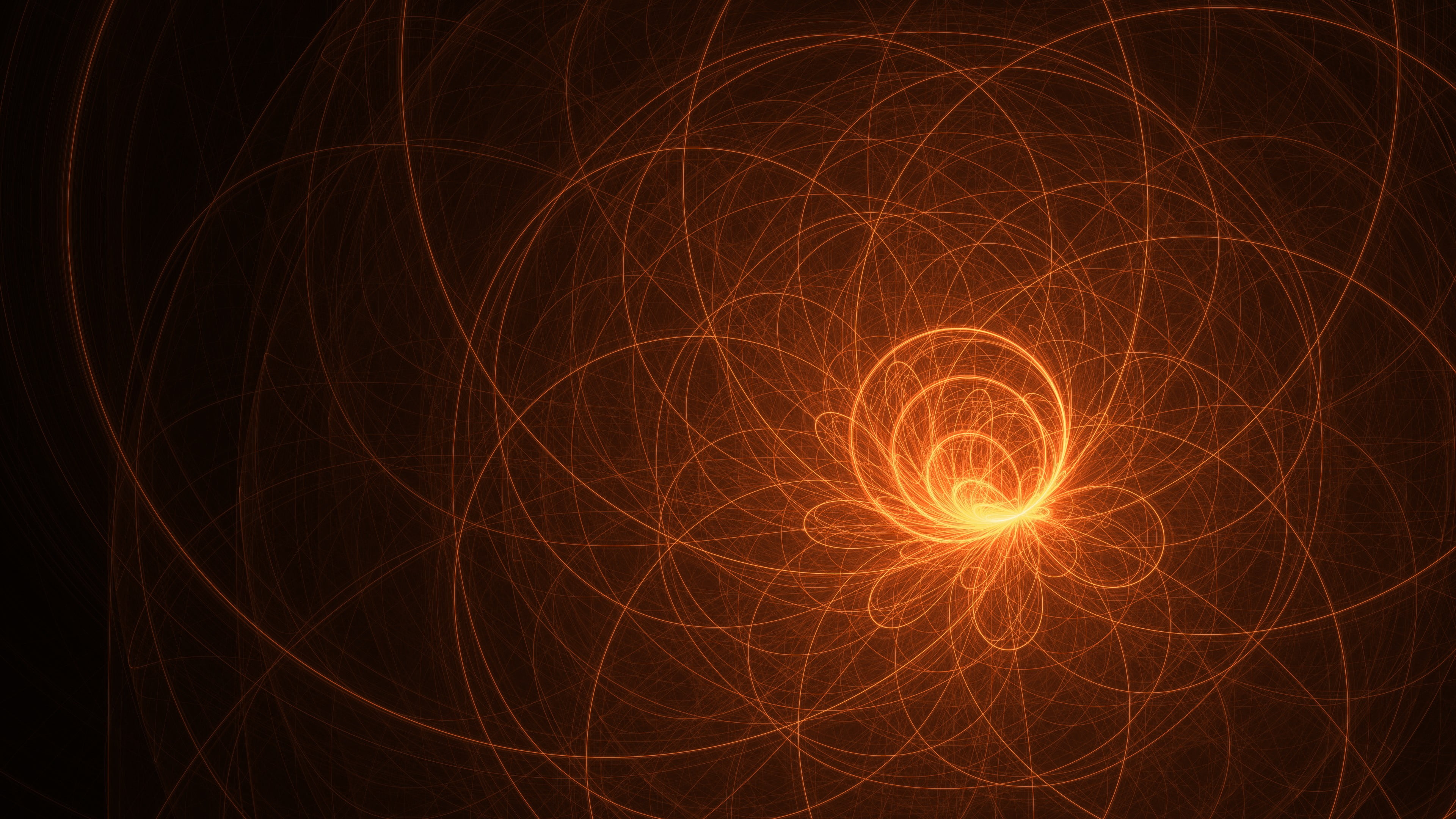 orange and black abstract wallpaper digital art CGI minimalism 2k 4k