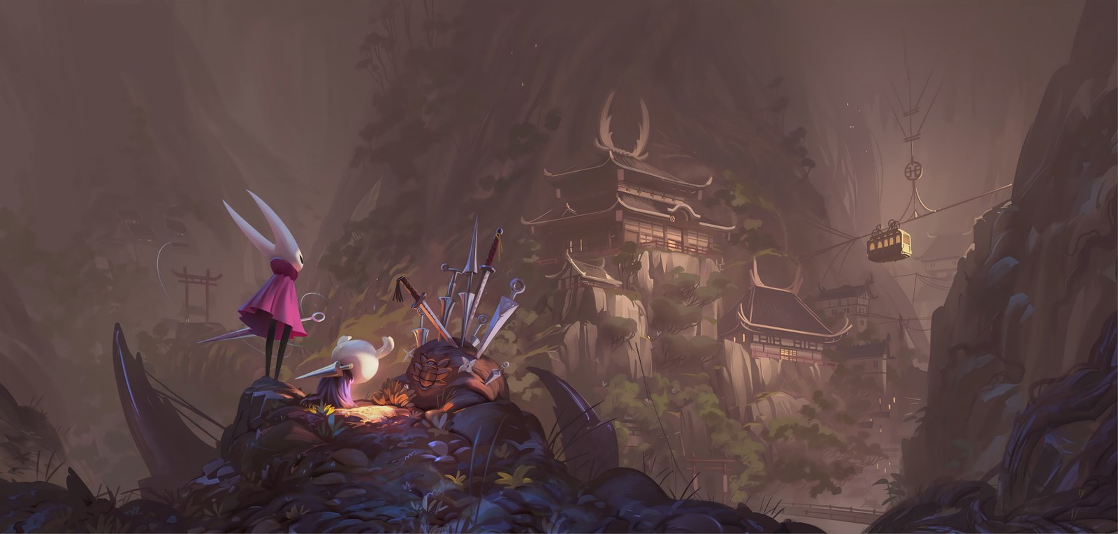 Vincent Bisschop Hollow Knight fantasy art video games 2k 4k 5k 8k