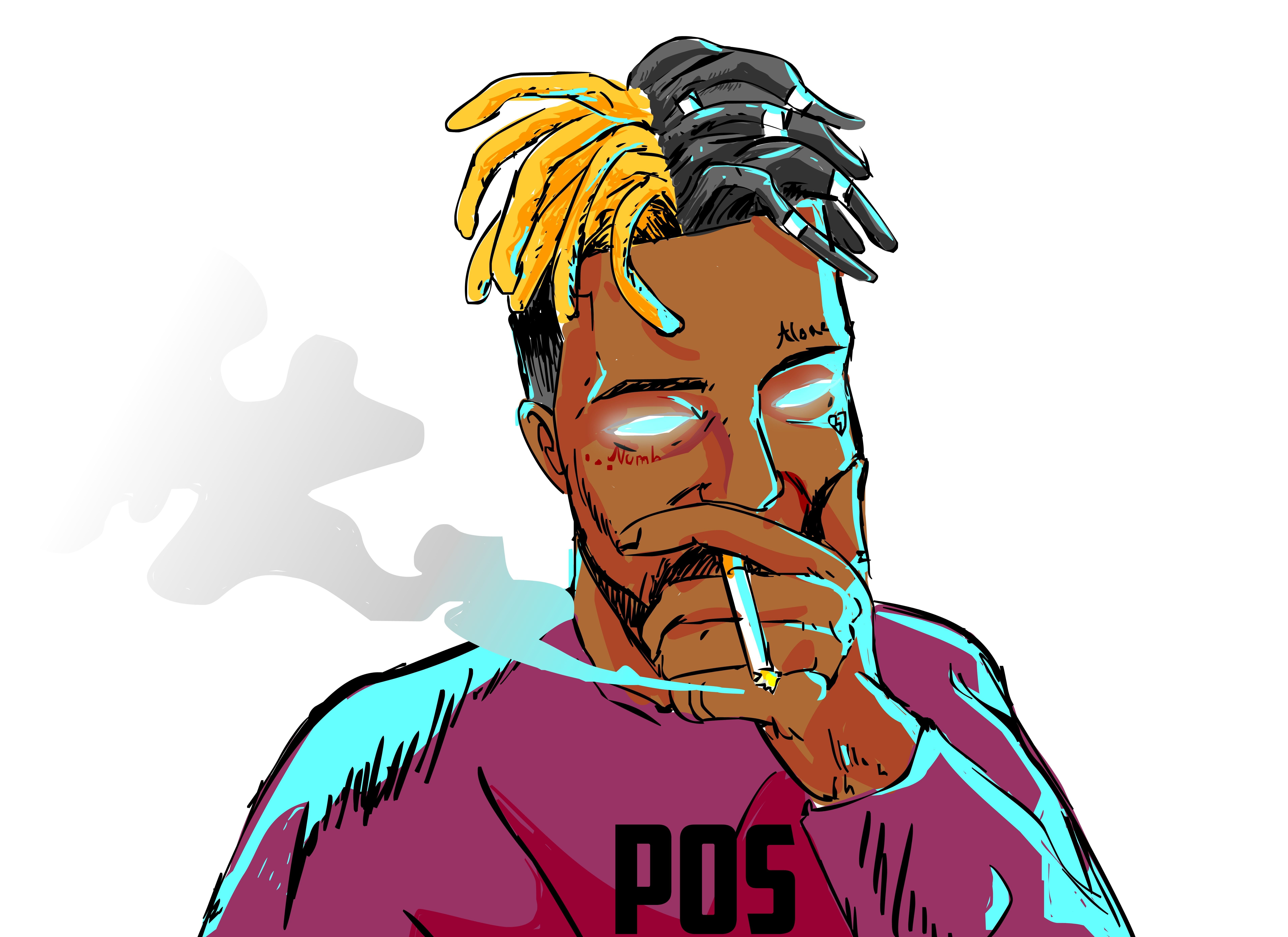 xxxtentacion music singer hd artwork digital art 2k 4k 5k 8k