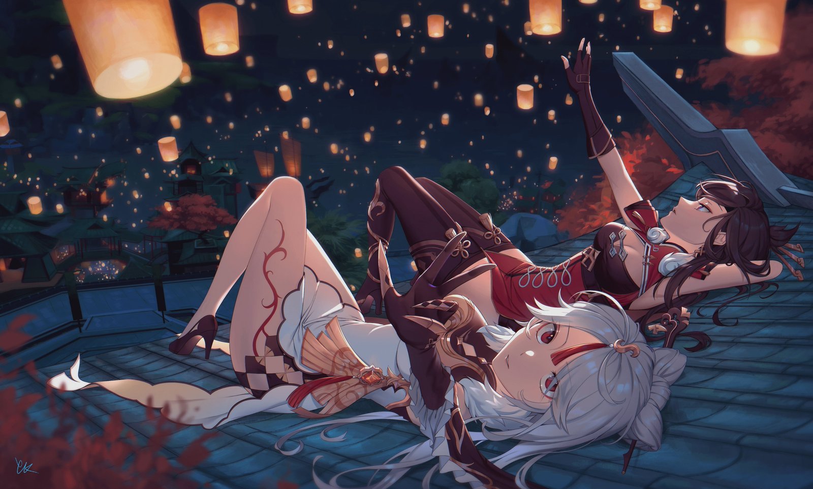 anime girls Genshin Impact Ningguang Beidou 2k 4k 5k