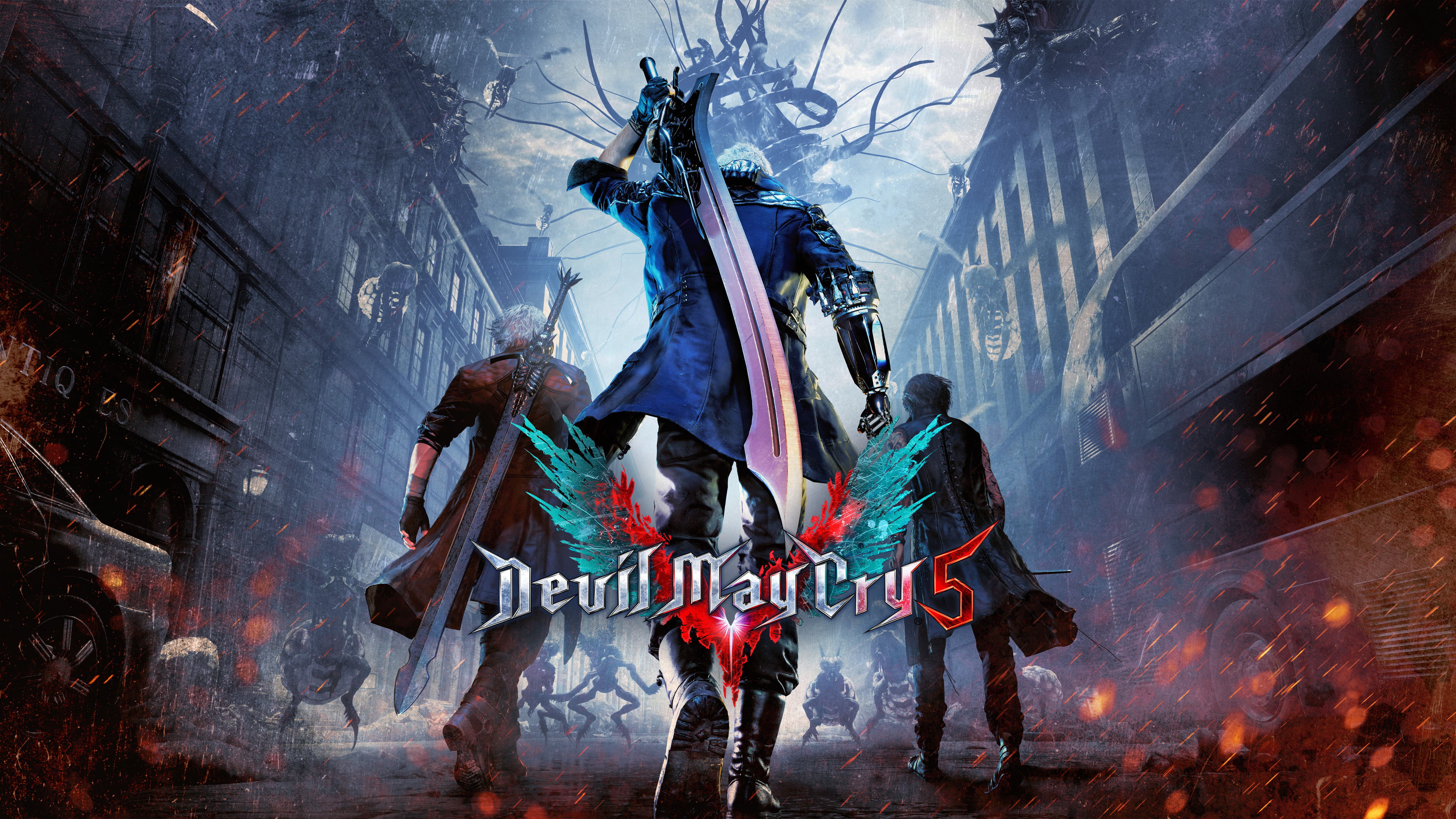 Devil May Cry 5 poster Dante Nero 2k 4k