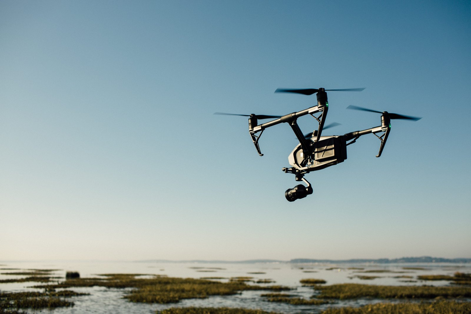 drone near beach photography black helicopter flying propeller 2k 4k 5k