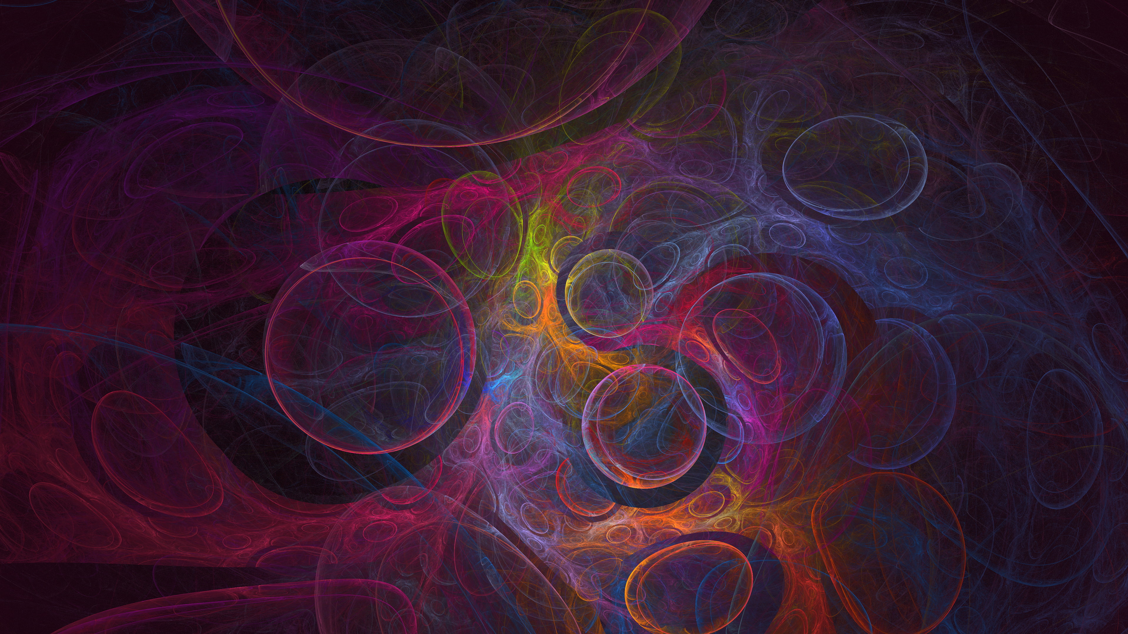 fractal abstract psychedelic digital art colorful 2k 4k